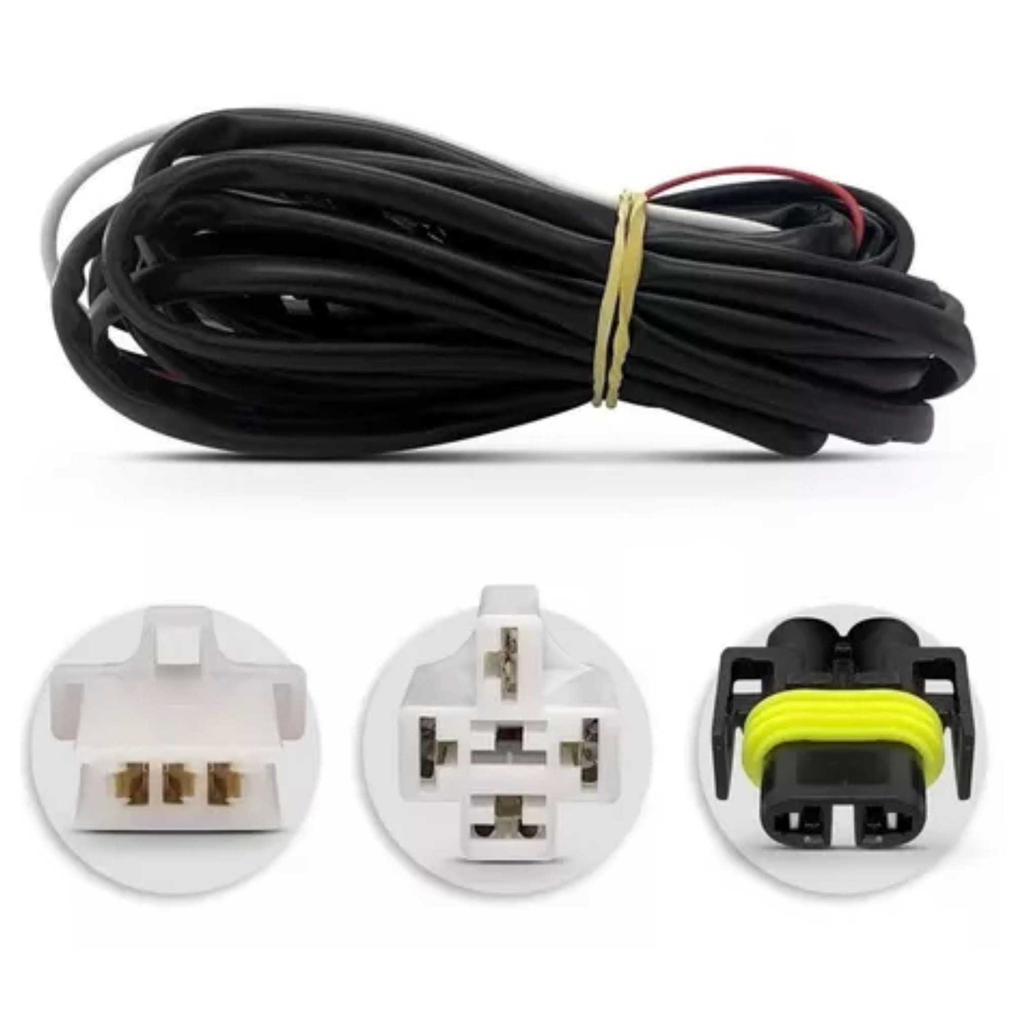 Kit Farol de Milha Saveiro G6 2013 a 2016 Moldura Preta Botão Tic Tac 2 Pinos Suits - STS043VW