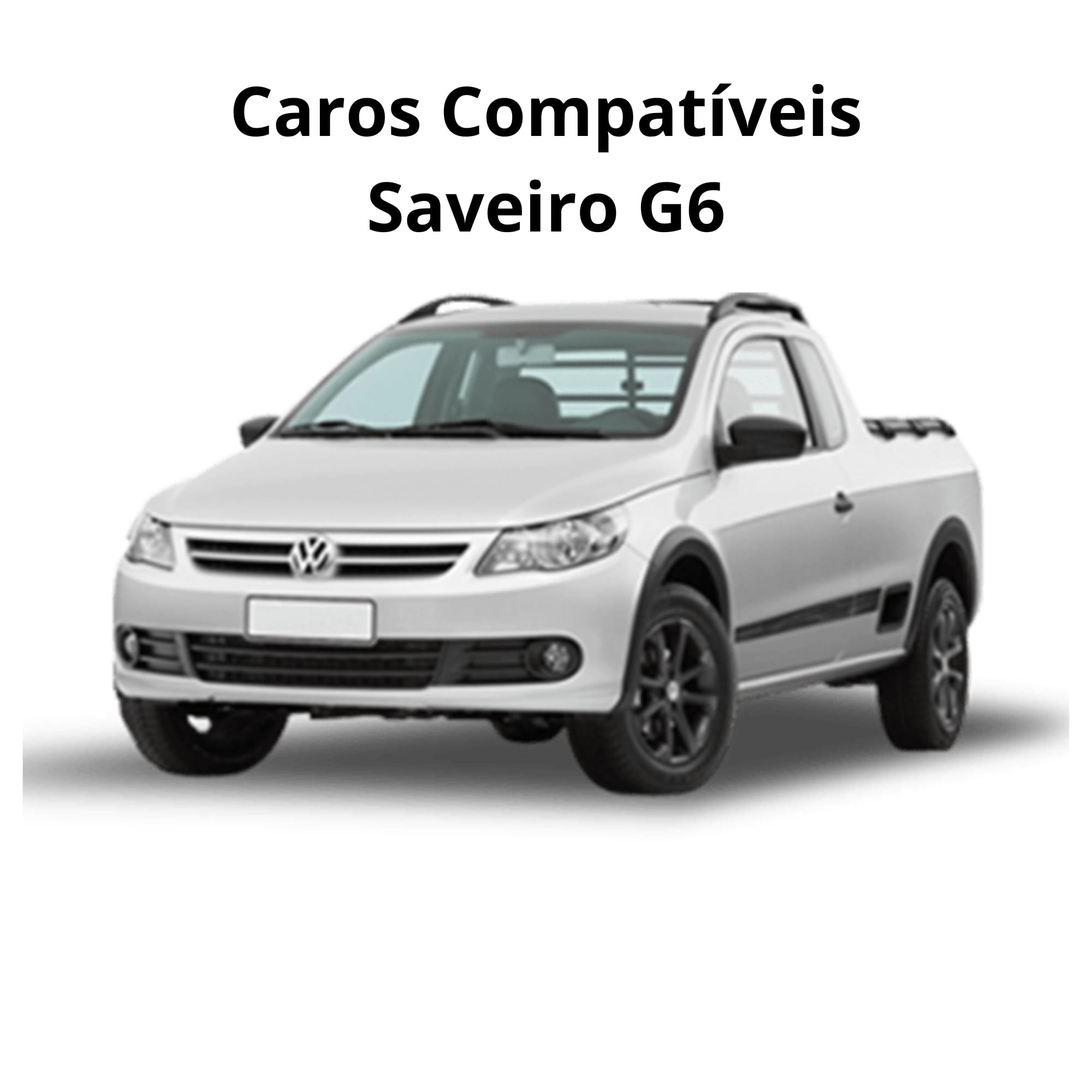Kit Farol de Milha Saveiro G6 2013 a 2016 Moldura Preta Botão Tic Tac 2 Pinos Suits - STS043VW