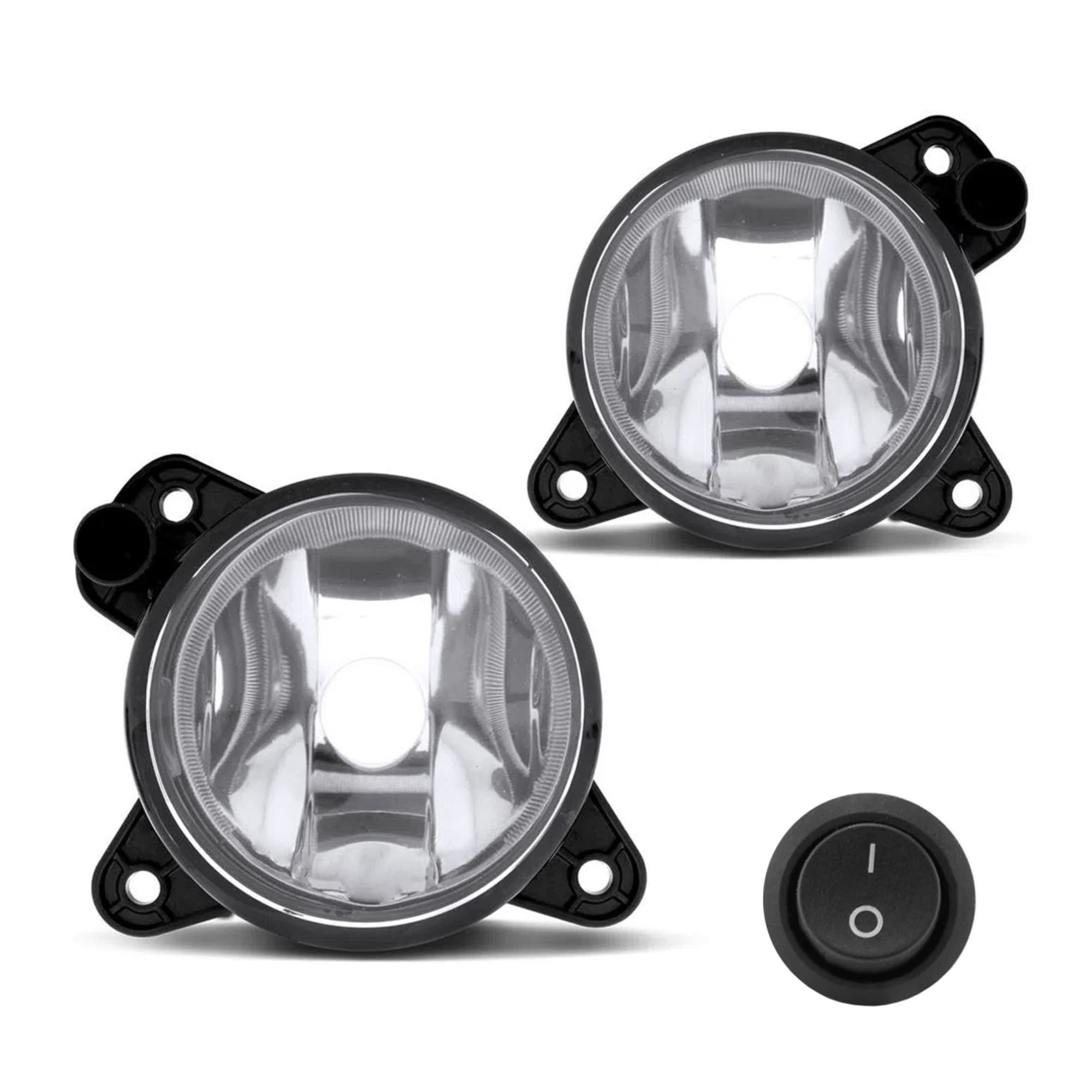 Kit Farol de Milha Saveiro G6 2013 a 2016 sem Moldura Botão Tic Tac 2 Pinos Suits - STS046VW