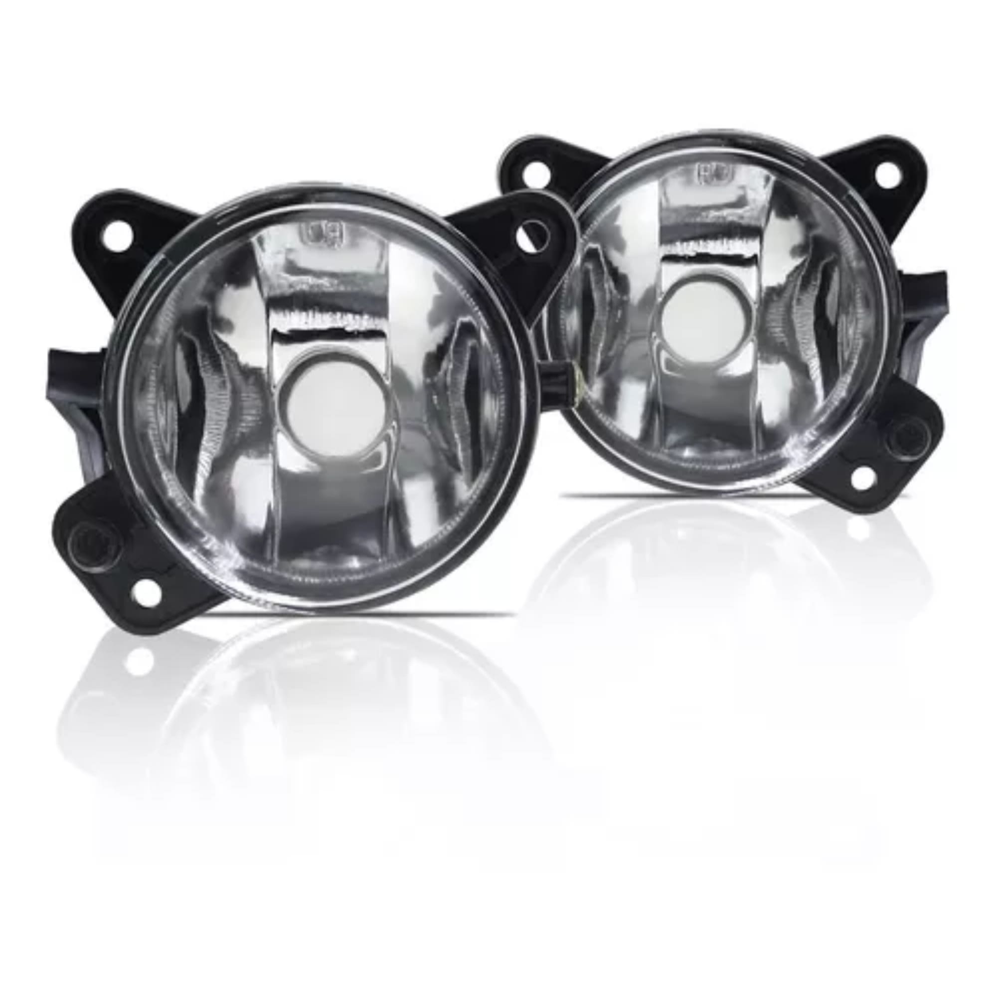 Kit Farol de Milha Fox 2010 até 2013 Moldura Cromo Botão Tic Tac 2 Pinos Suits - STS049VW