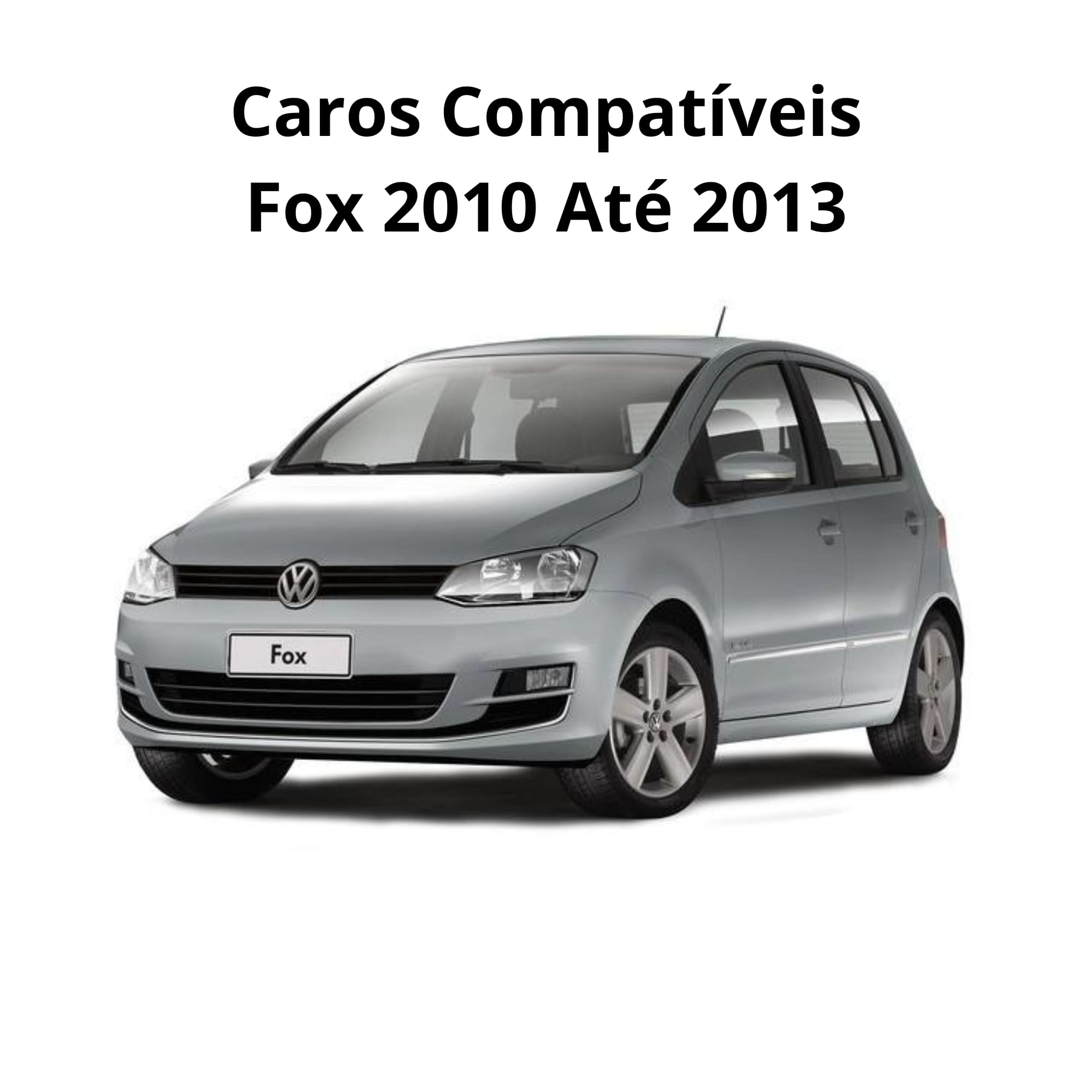 Kit Farol de Milha Fox 2010 até 2013 Moldura Cromo Botão Tic Tac 2 Pinos Suits - STS049VW