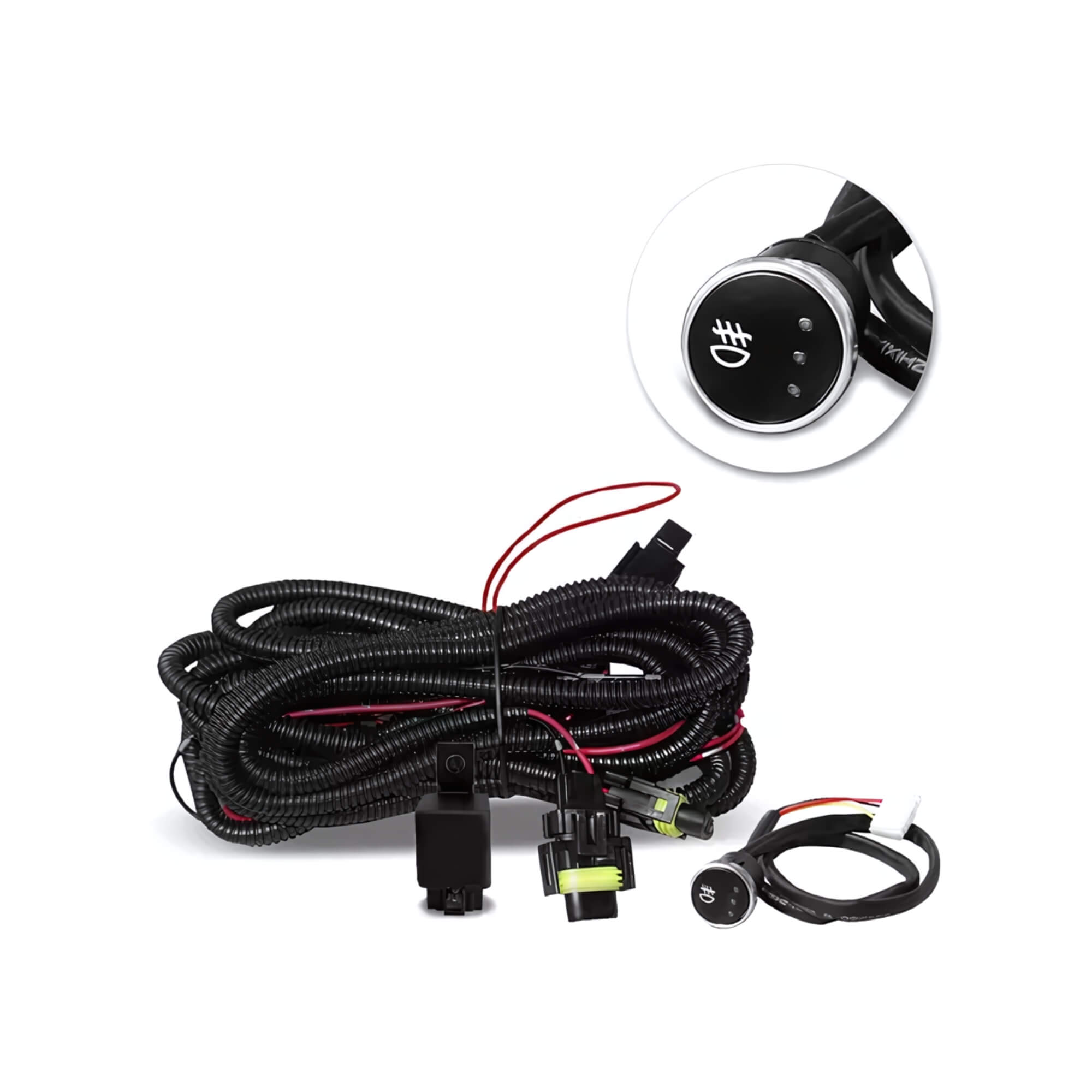 Kit Farol Milha Fastback Pulse Renegade Toro 2022/ Botão Touch Suits - STS061FT