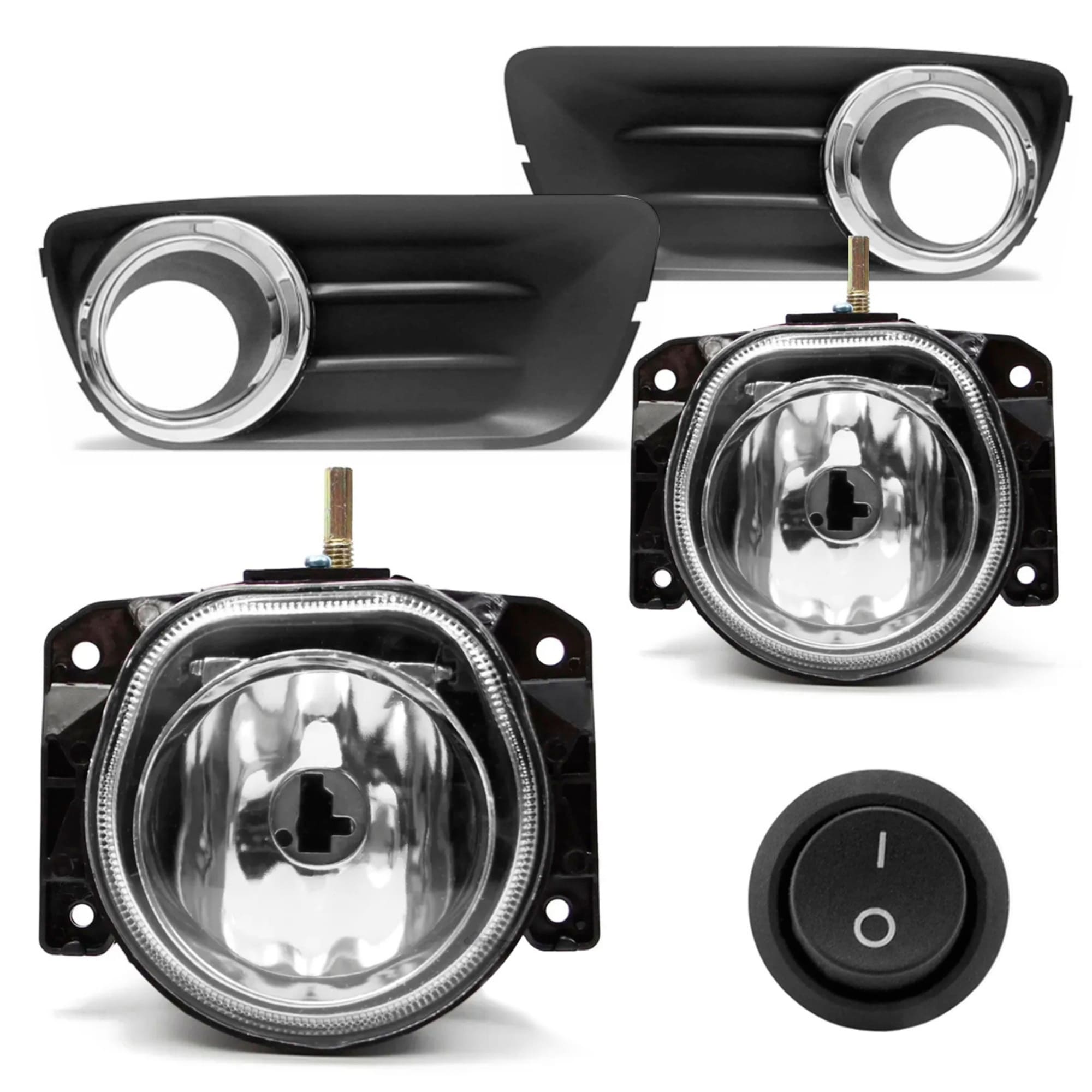 Kit Farol de Milha Palio Fire Economy 10/16 Botão Original Alternativo Tic Tac 2 Pinos Suits - STS128FT