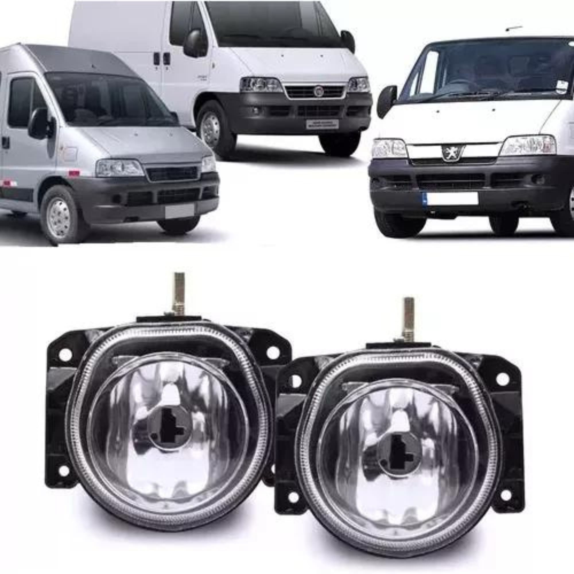 Kit Farol de Milha Ducato 2005/2009 Boxer/Jumper 2005/2014 Botão Alternativo Colante Suits - STS131FT