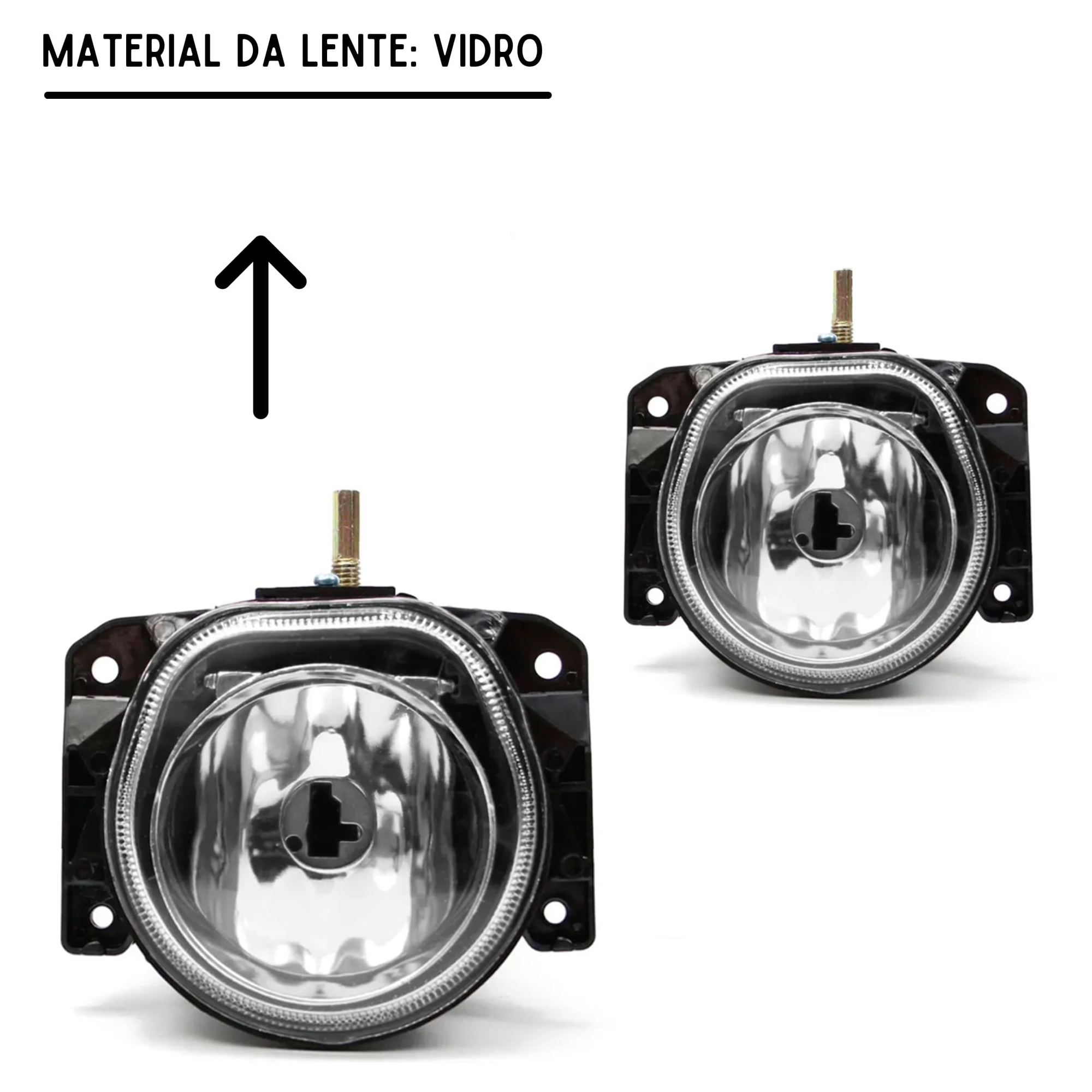 Kit Farol de Milha Palio Fire Economy Moldura Botão Alternativo Tic Tac 2 Pinos Suits - STS142FT
