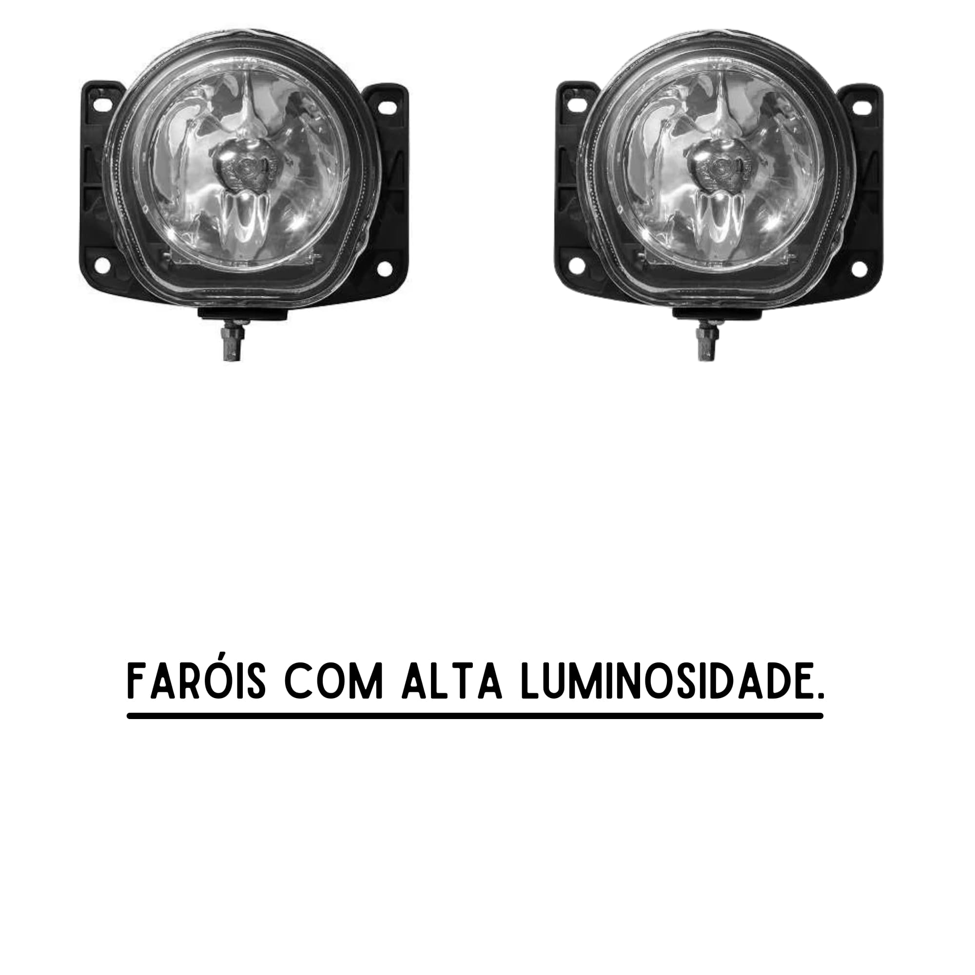 Kit Farol de Milha Palio Fire Economy Moldura Botão Alternativo Tic Tac 2 Pinos Suits - STS142FT