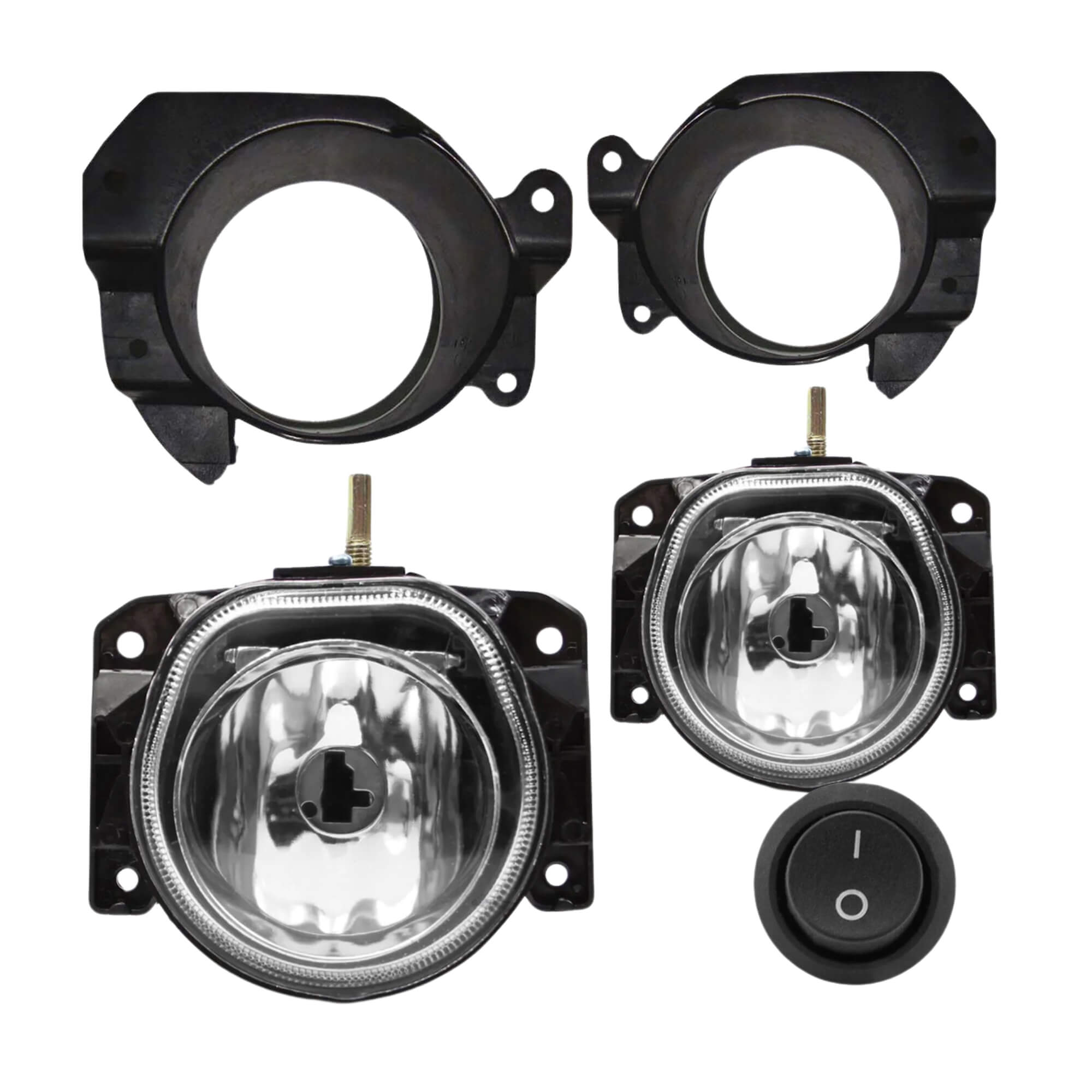 Kit Farol de Milha Uno/Strada Working 2011 a 2014 Suporte Botão Tic Tac 2 Pinos Suits - STS144FT