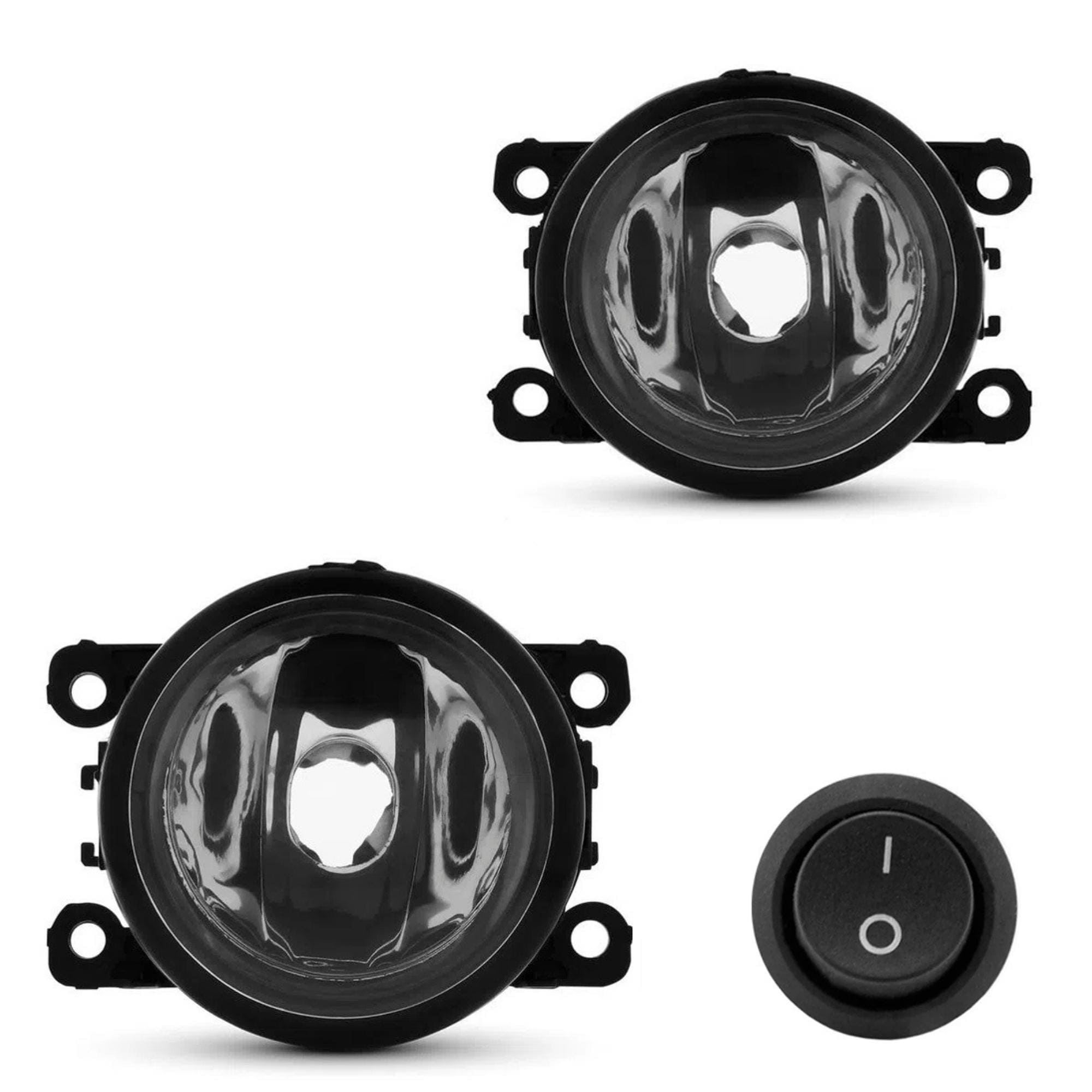 Kit Farol de Milha Argo/Crono 2017-2022 Mobi 2016-2023 Botão Modelo Tic Tac s/ Led Suits - STS158FT
