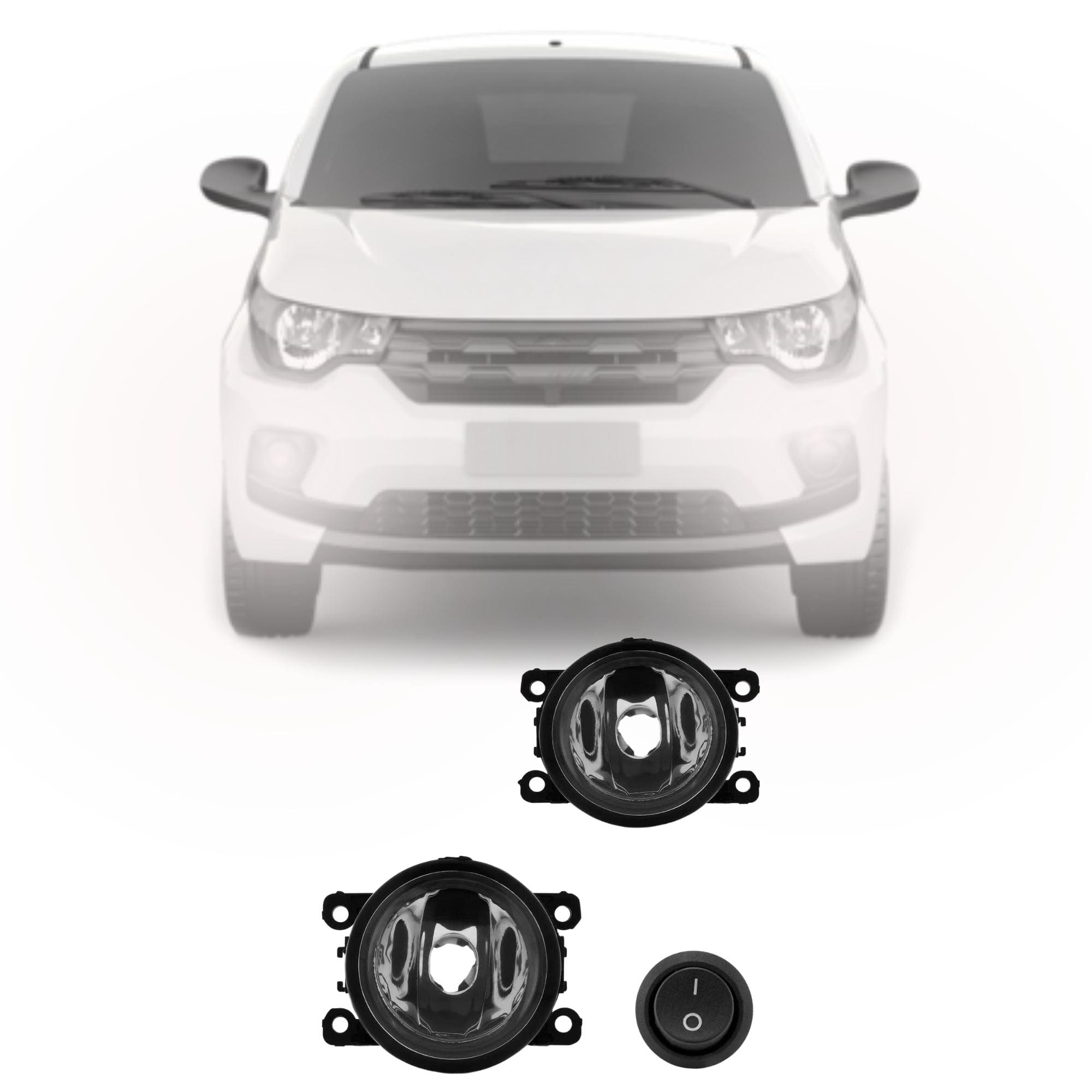Kit Farol de Milha Argo/Crono 2017-2022 Mobi 2016-2023 Botão Modelo Tic Tac s/ Led Suits - STS158FT