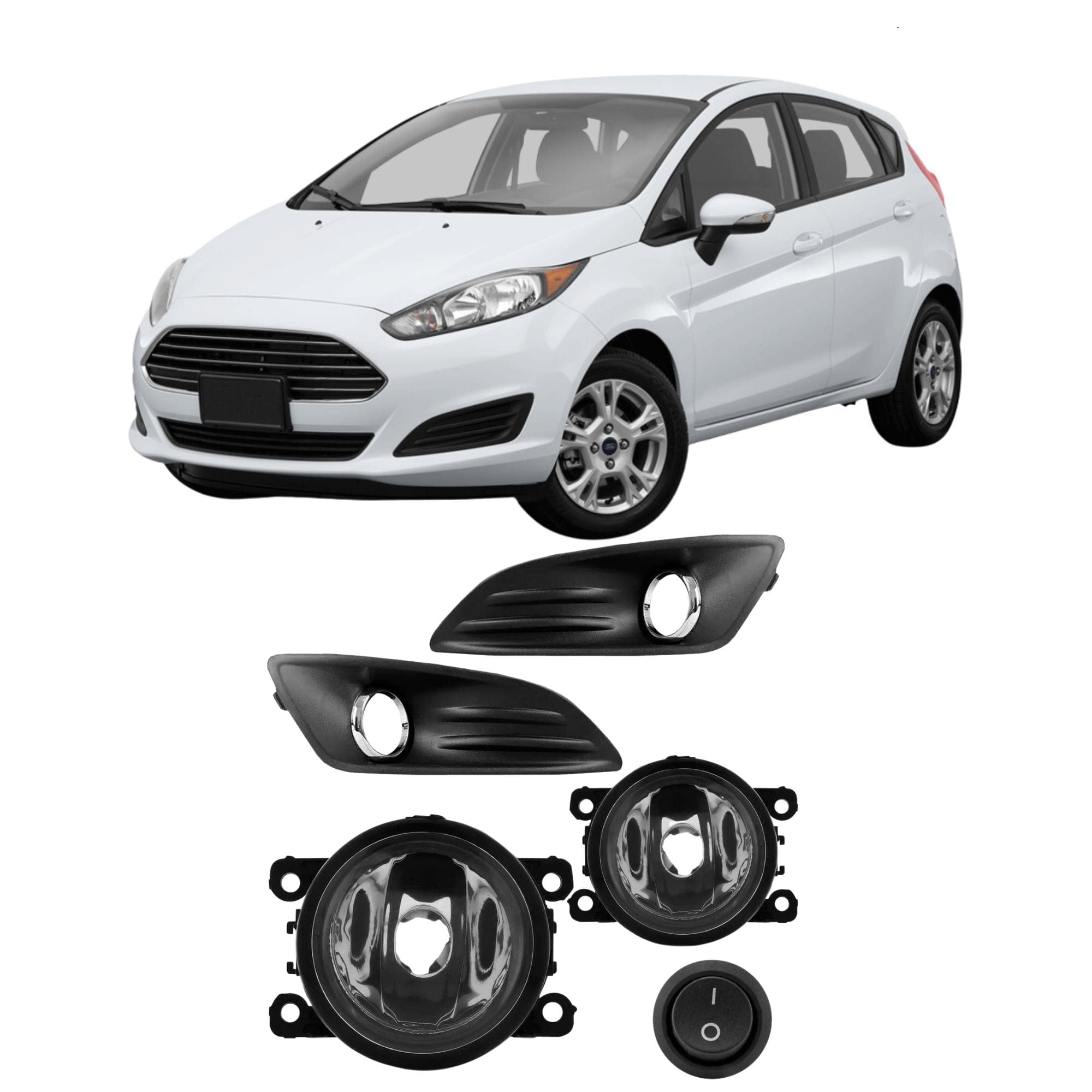 Kit Farol de Milha New Fiesta 2013 a 2016 Botão Modelo Alternativo TicTac sem Led Suits - STS440FD