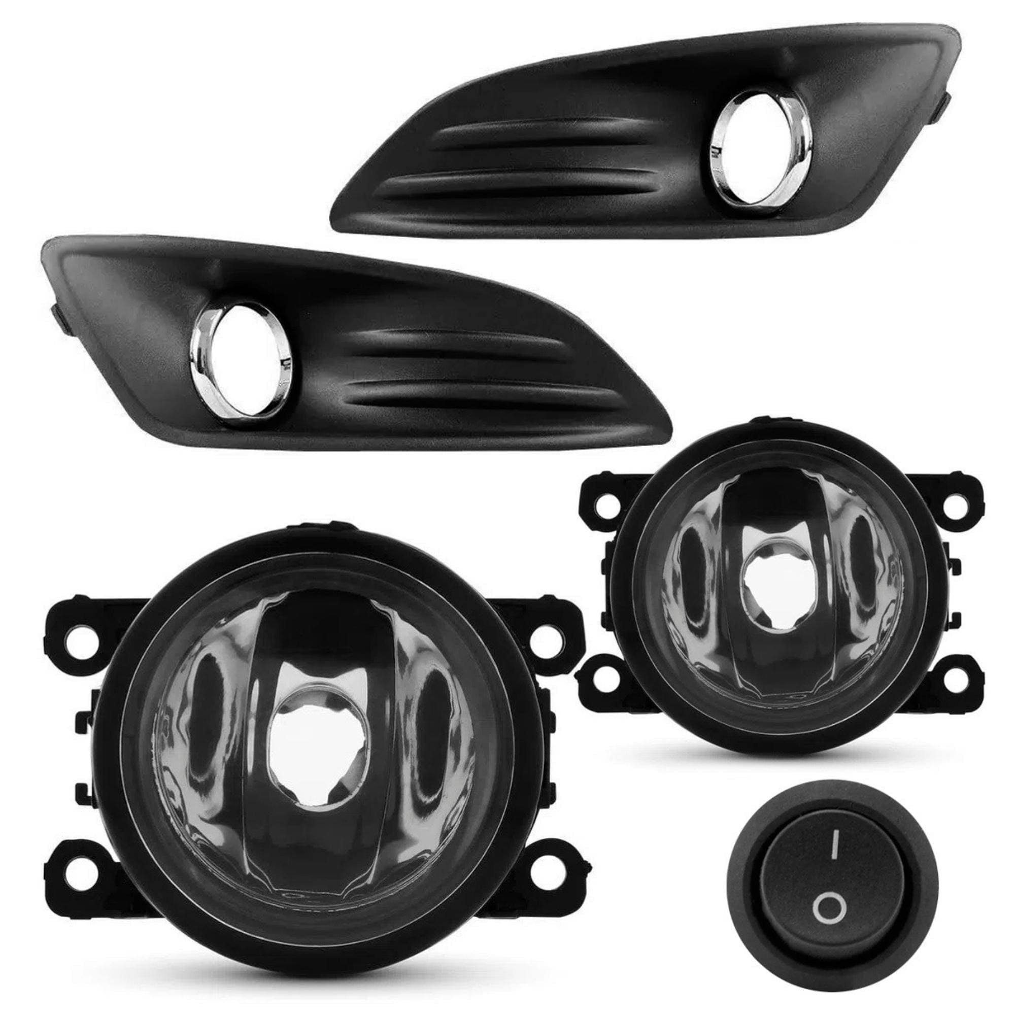 Kit Farol de Milha New Fiesta 2013 a 2016 Botão Modelo Alternativo TicTac sem Led Suits - STS440FD