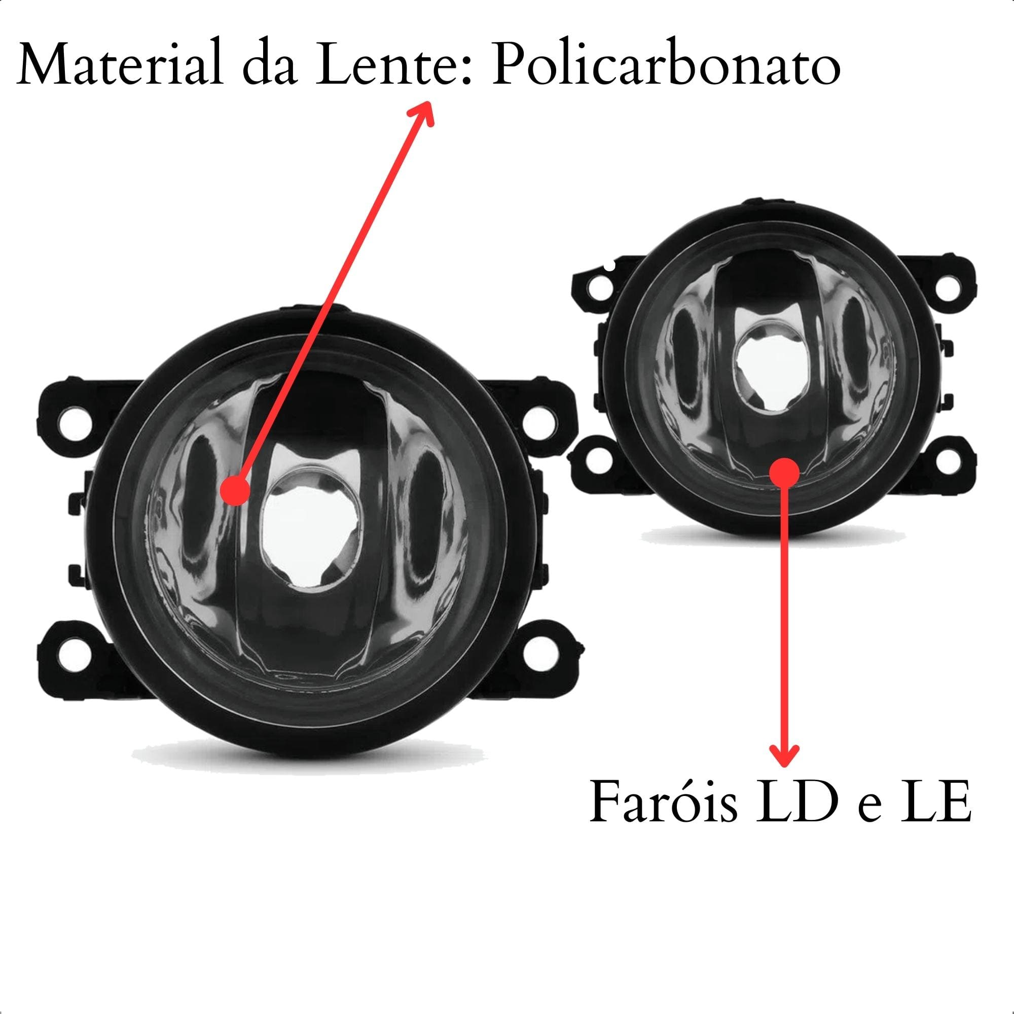 Kit Farol de Milha New Fiesta 2013 a 2016 Botão Modelo Alternativo TicTac sem Led Suits - STS440FD