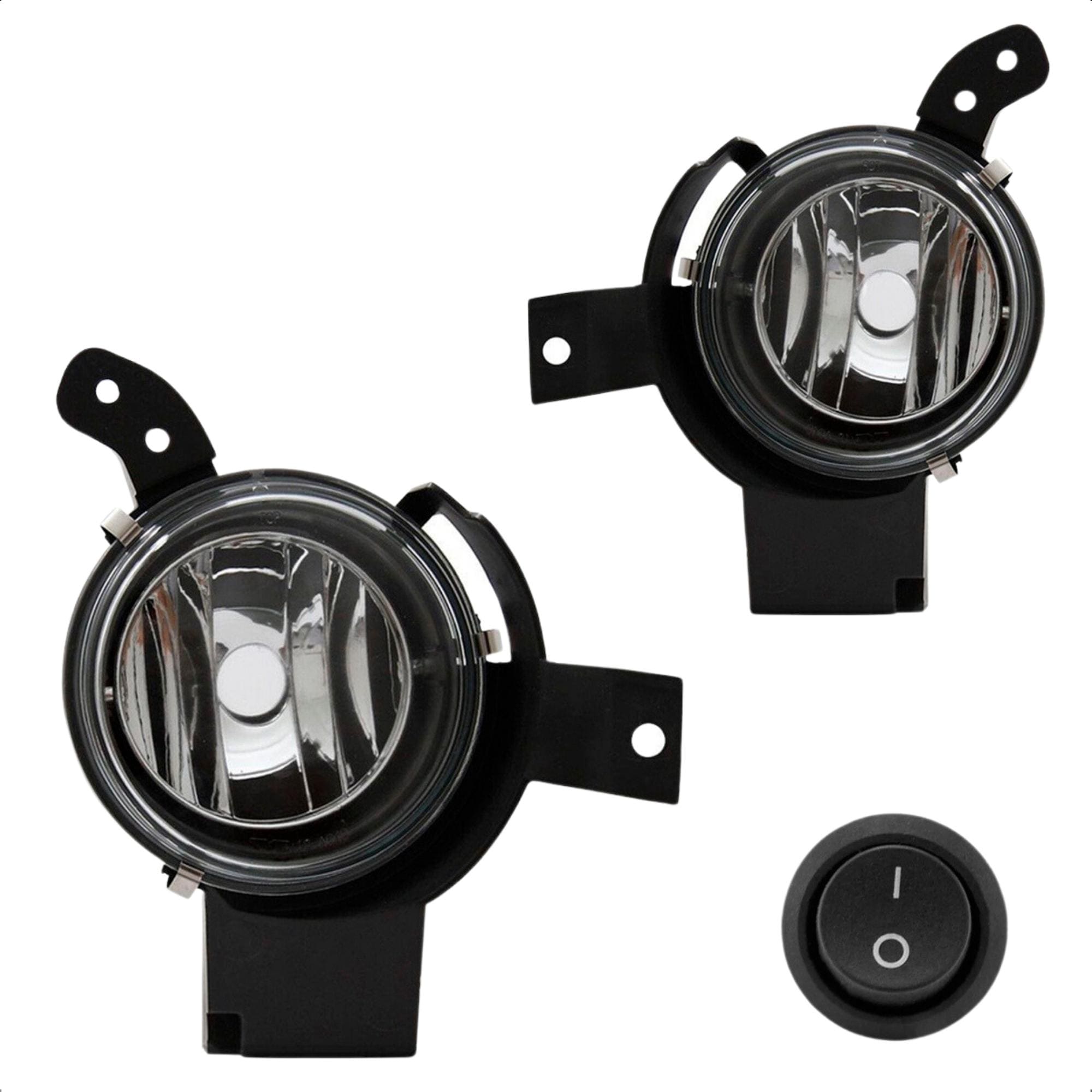 Kit Farol de Milha p/ Fiesta 2007 a 2009 Ka 2008 a 2011 Botão Alternativo TicTac sem Led Suits - STS441FD