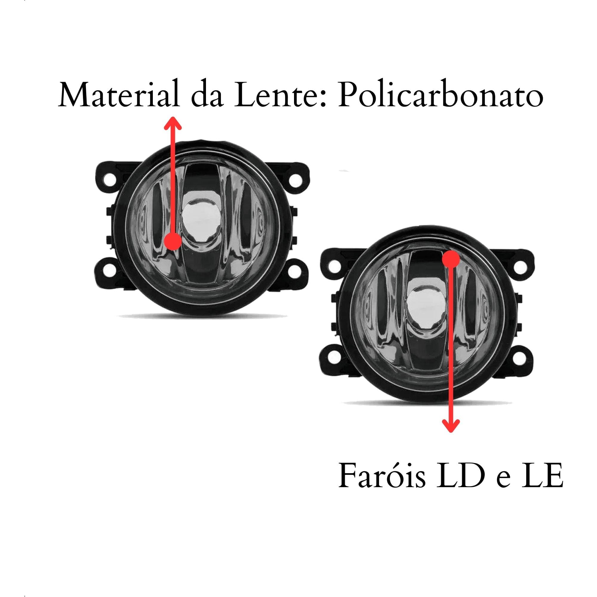 Kit Farol de Milha Focus 2014 a 2015 Moldura Cromo Botão Alternativo TicTac 2 Pinos Suits - STS444FD