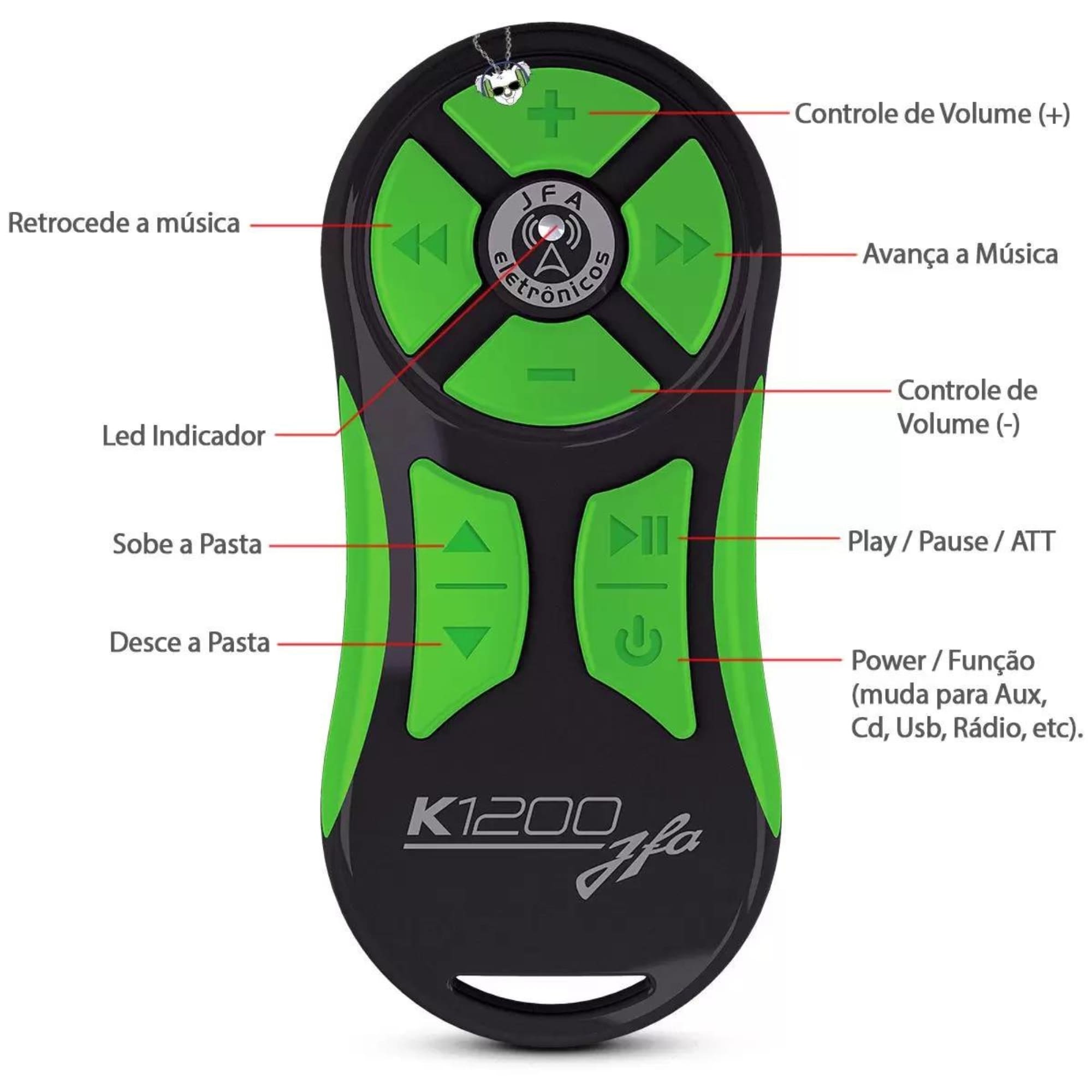 Controle Universal Automotivo até 1200 metros Remoto Controlador de Fácil Uso Plus JFA - K1200