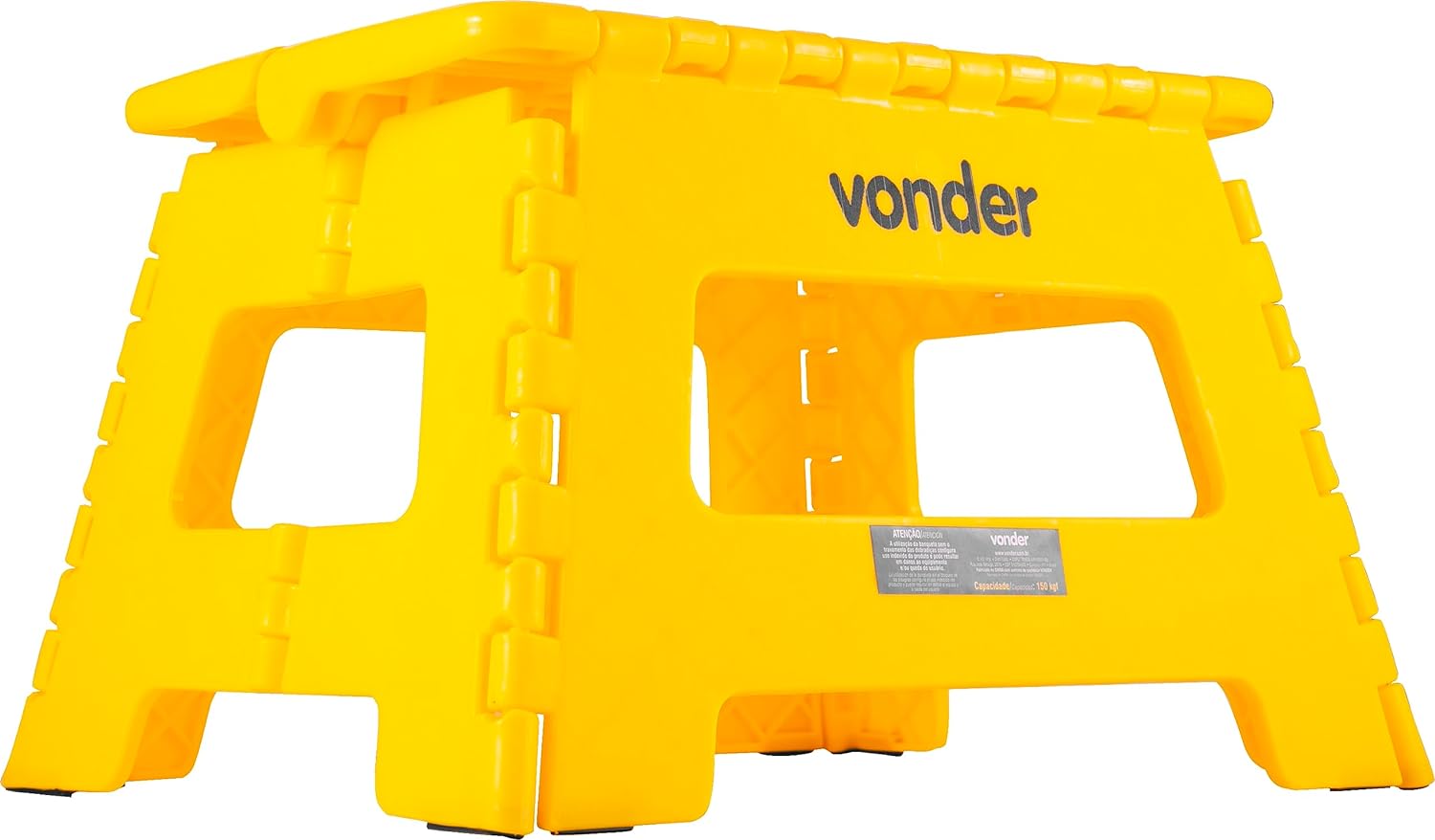 Banqueta Plástica Dobrável Amarela Altura 220mm Vonder - 3540022001