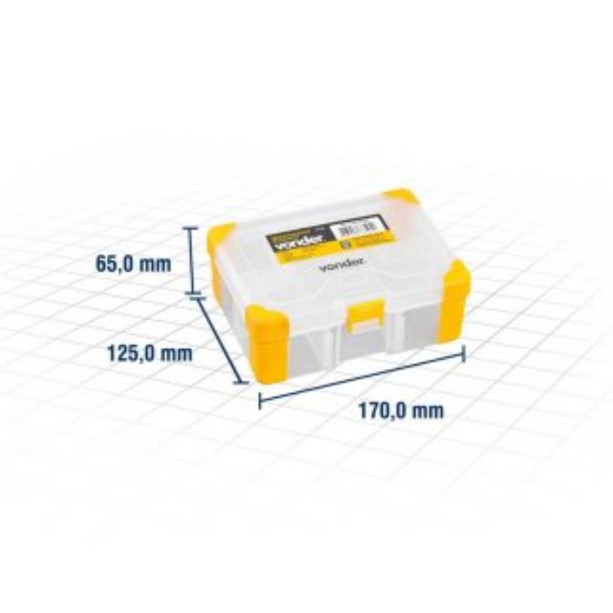 Caixa Organizadora com Gavetas Plástico Vonder OPV 080 17x12,5x6,5cm - 6108080000