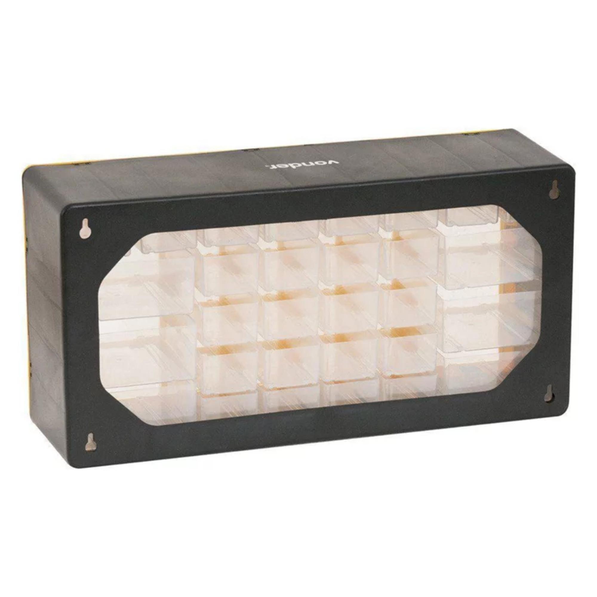 Organizador plástico Vonder c/ 3 Gavetas, Divisórias, 50x16x25 cm OPV 0300 - 6108300000