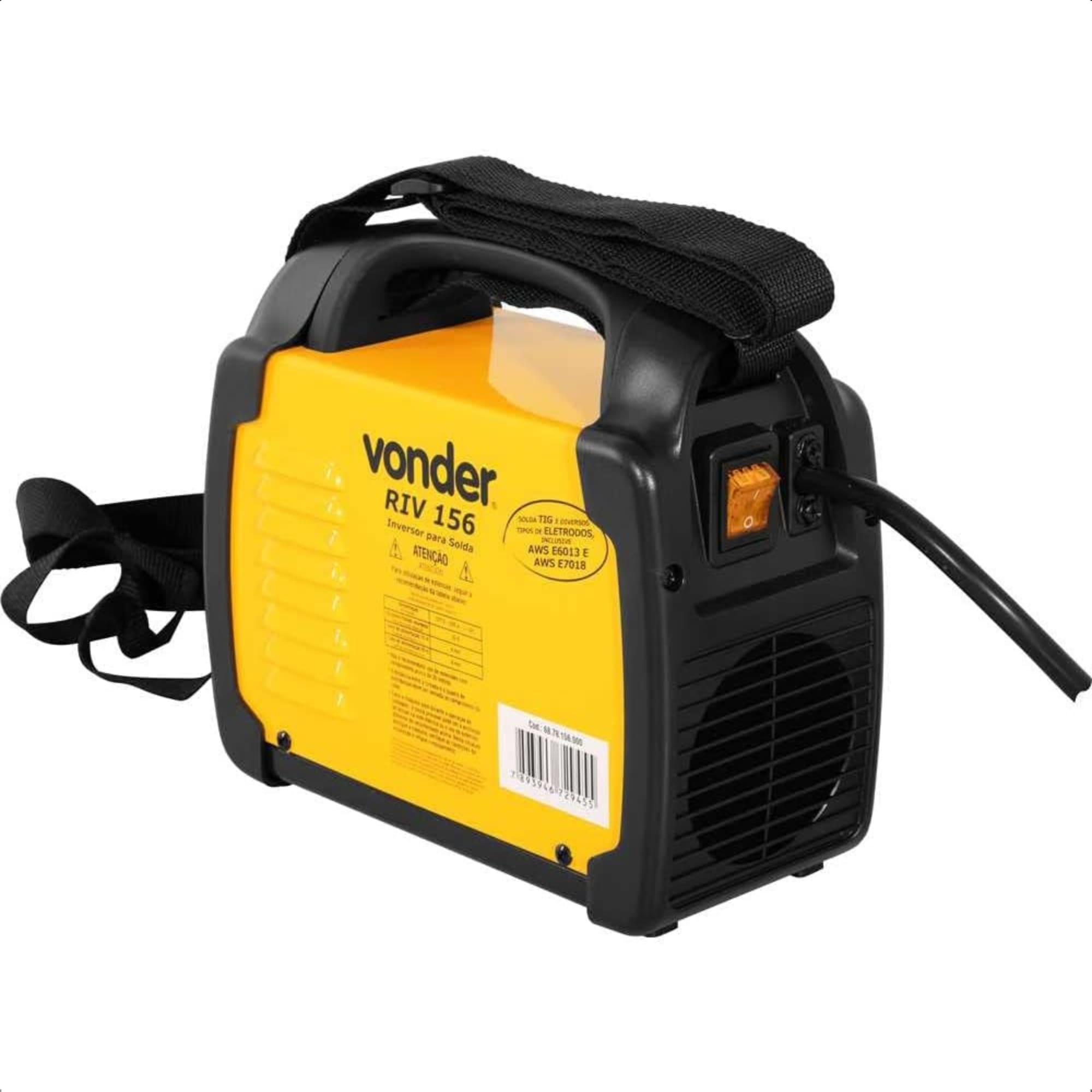 Inversor para Solda Bivolt com Eletrodo e TIG 150A RIV 156 com Display Digital Vonder - 6878156000