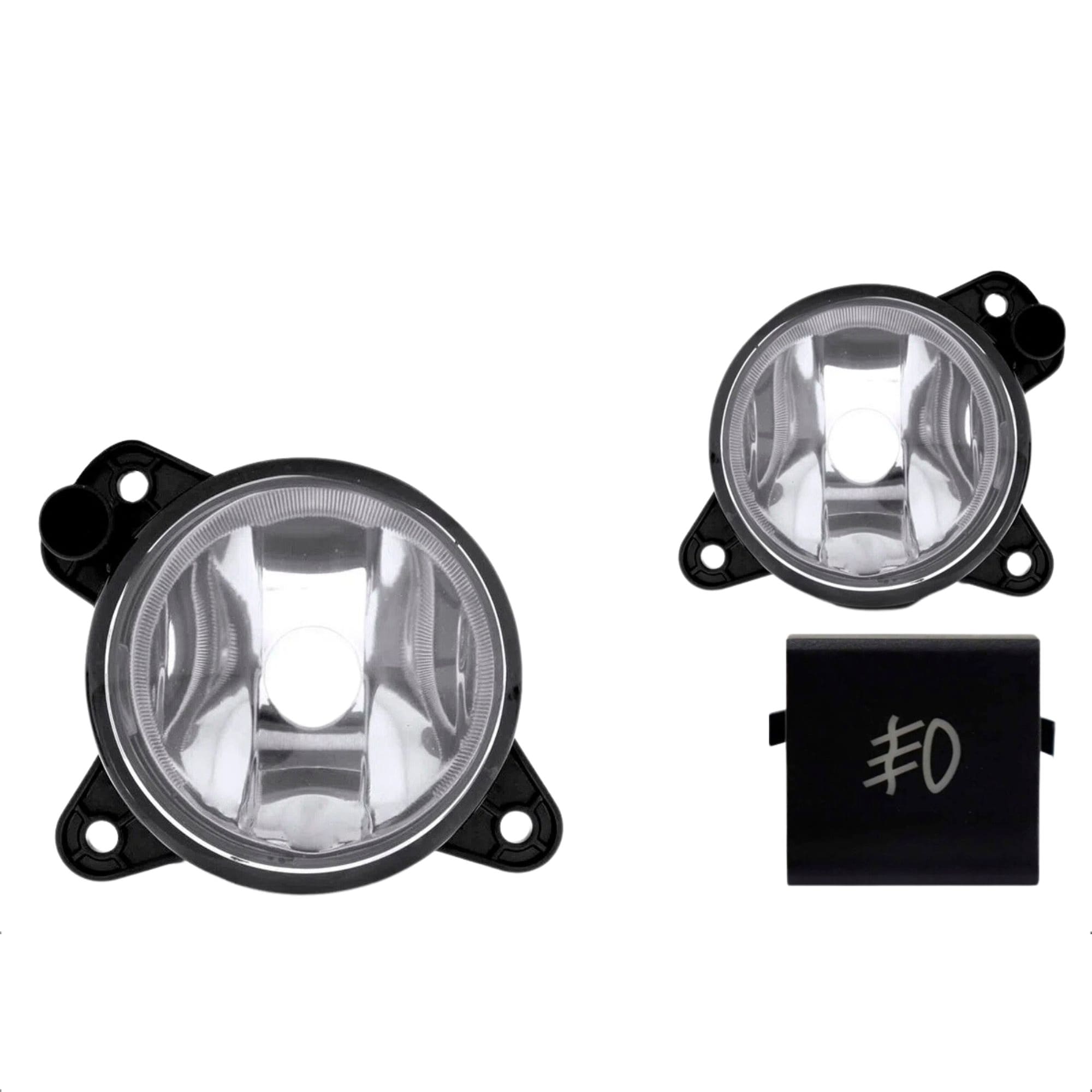 Kit Farol de Milha Fox 2014 a 2015 Lente de Policarbonato Botão Original Quadrado Suits - STS058VW