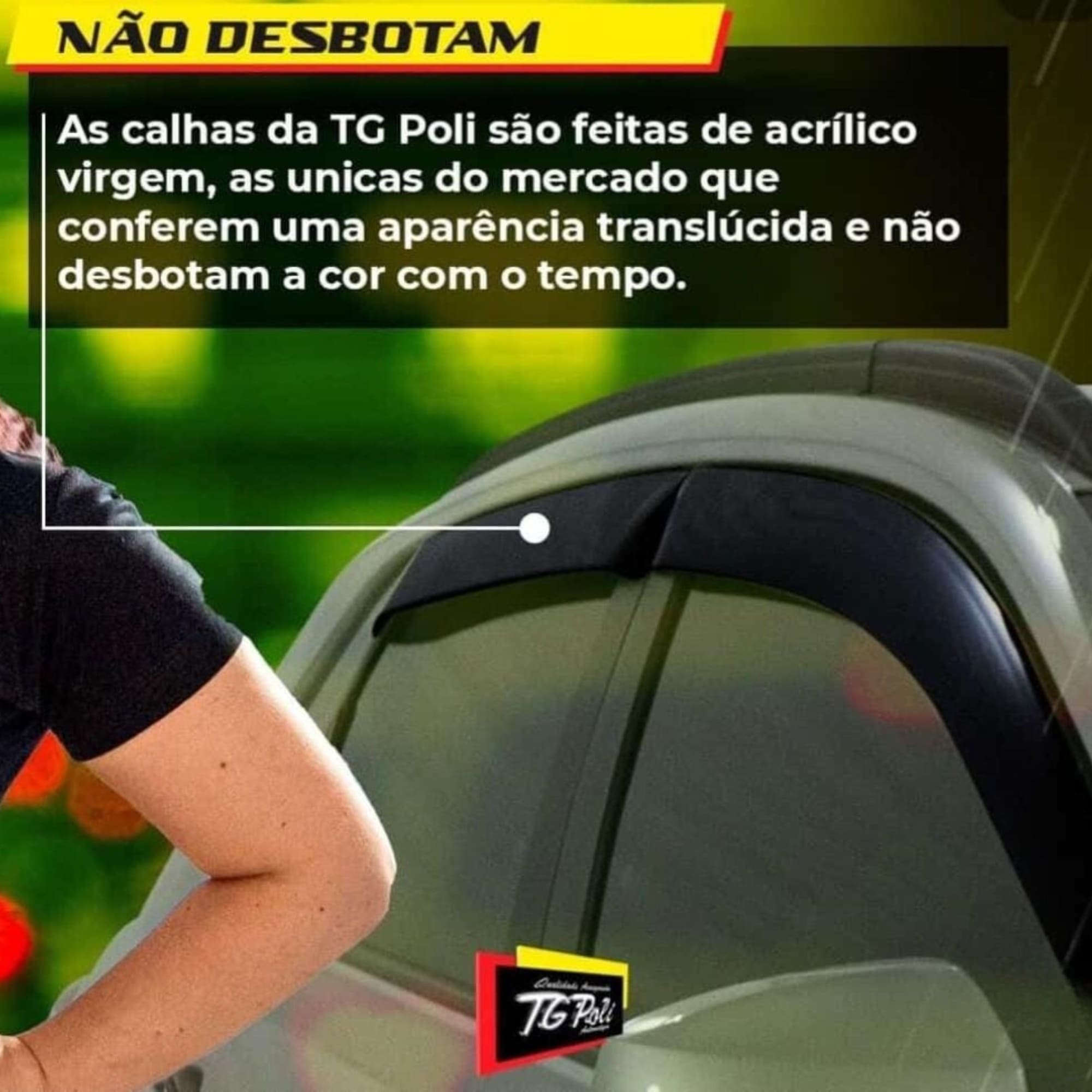 Calha de Chuva Defletor Sportage 2016 2017 2018 2019 2020 2021 Fumê Acrílica -  TG Poli 31.005