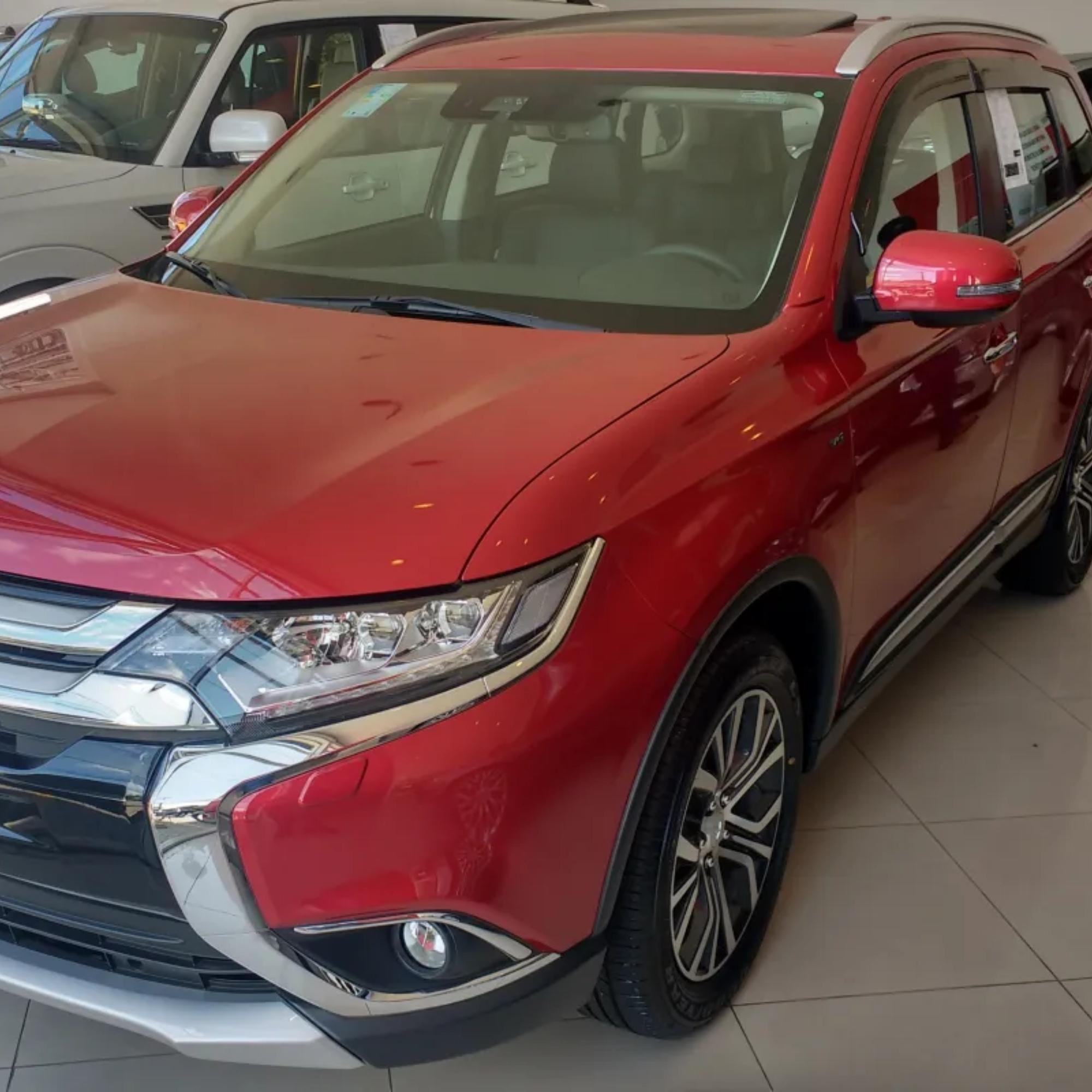 Calha de Chuva Acrílica Defletora Outlander 2014 a 2021 4 Portas Fumê - TG Poli 30.005
