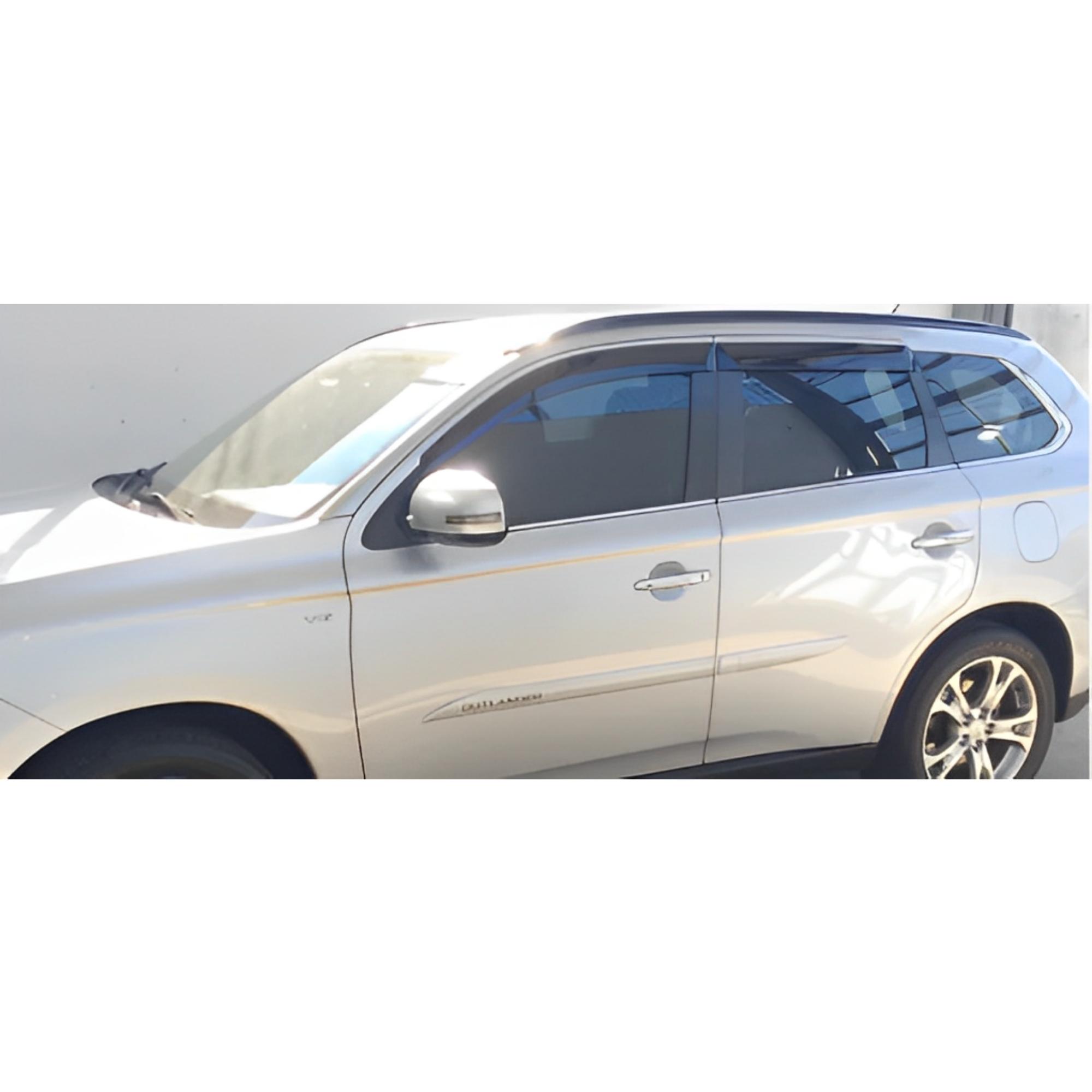 Calha de Chuva Acrílica Defletora Outlander 2014 a 2021 4 Portas Fumê - TG Poli 30.005