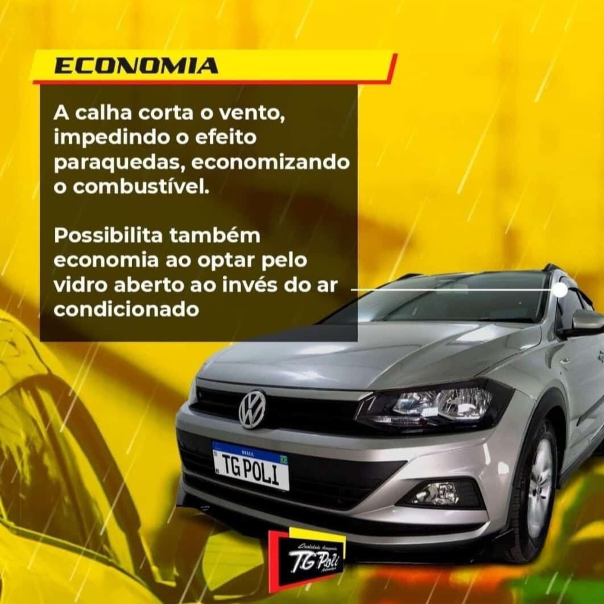 Calha de Chuva Acrílica Defletora Outlander 2014 a 2021 4 Portas Fumê - TG Poli 30.005