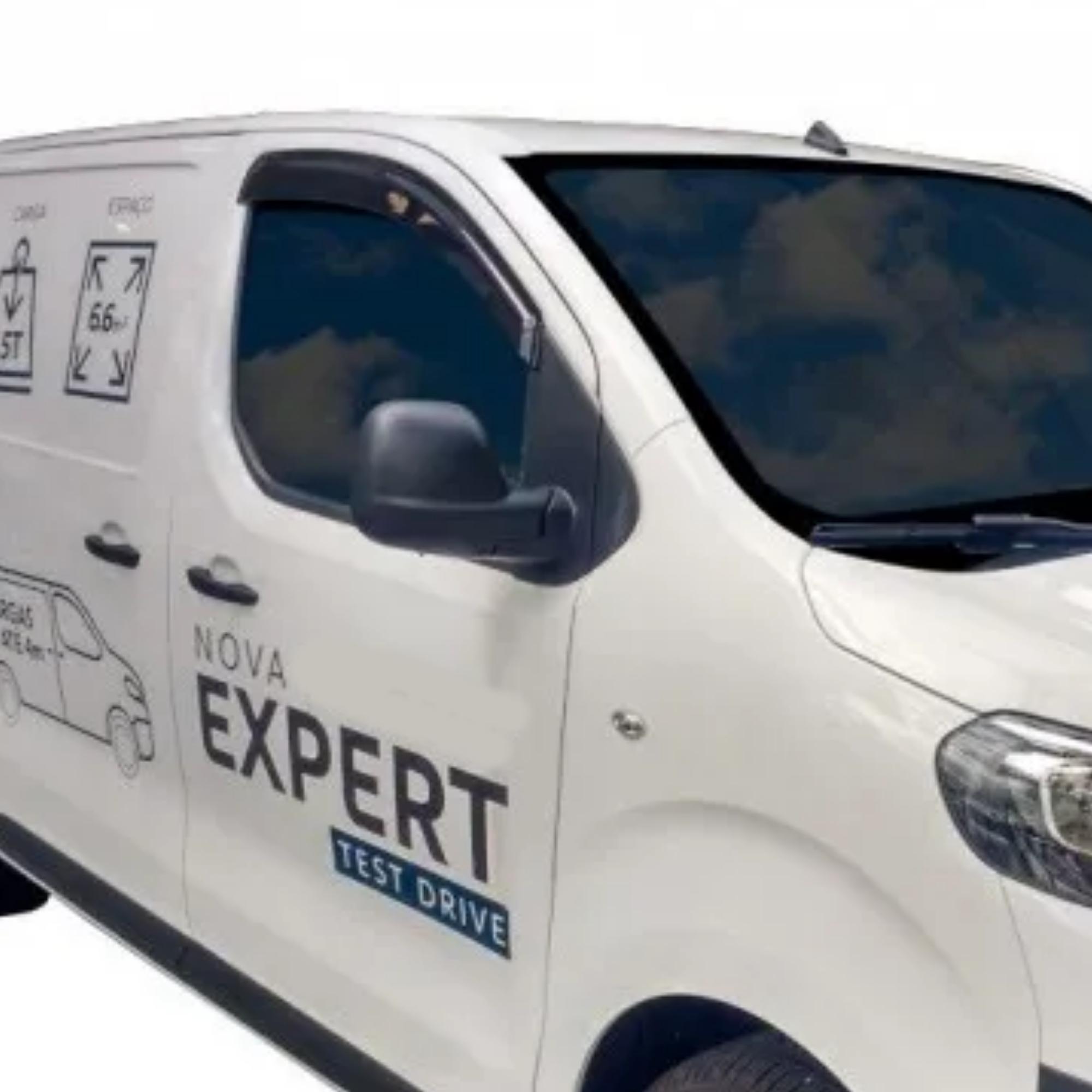 Calha de Chuva Acrílica Defletora Peugeot Expert 18/22 Fiat Scudo 22/23 Citroen  JUMPY 18/22 -TG Poli TG01100168
