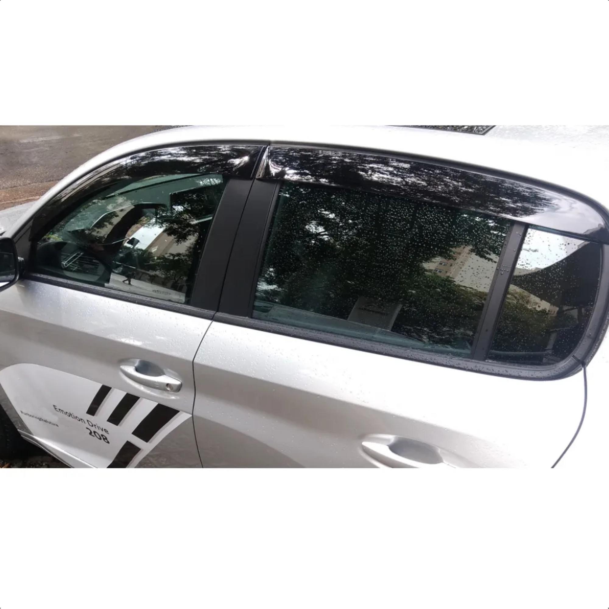 Calha de Chuva Acrílica Defletora Slim Peugeot 208 2º Geração 2021/2025 TG Poli-20.011