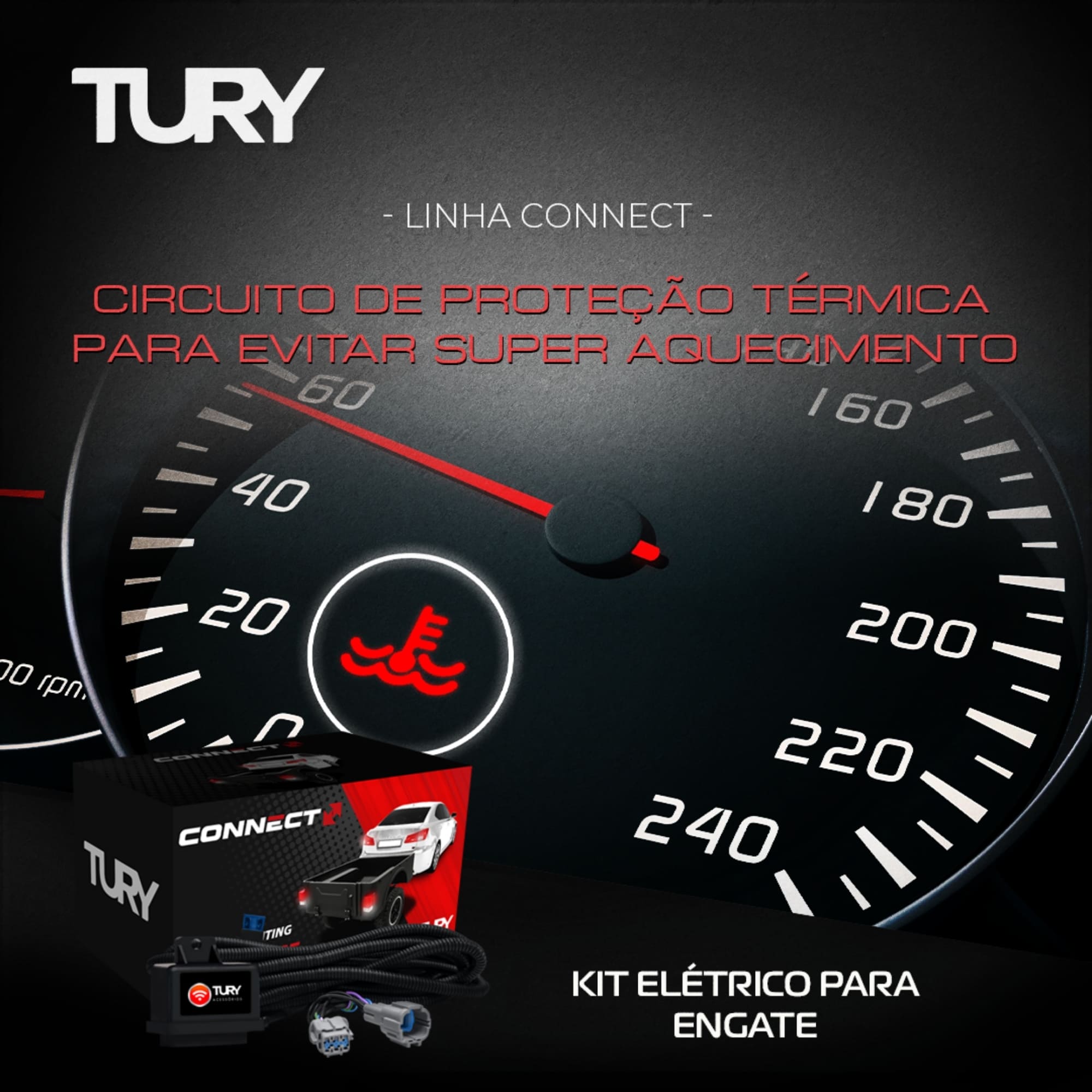 Módulo de Kit Elétrico para Engate Sportage á Partir de 2023 Tury - CONNECT 1 DD