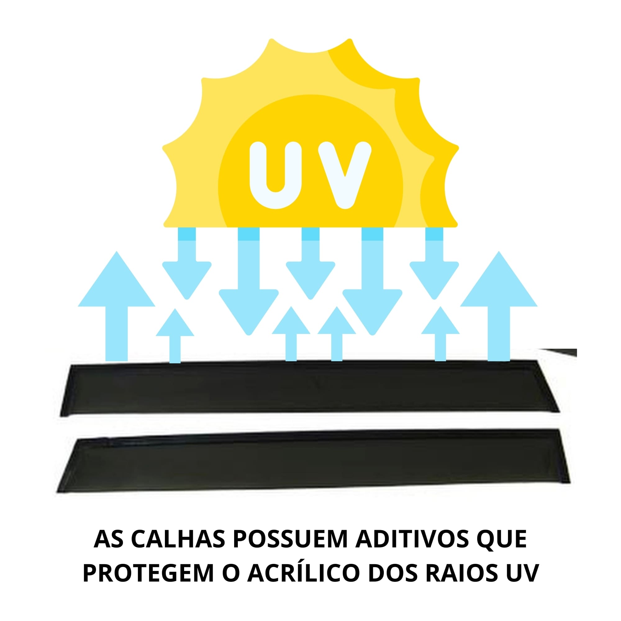 Calha Defletora Automotiva Inteiriça/Slim Citroen C3 4 Portas 2023 Cor Fumê TG Poli - 26.005