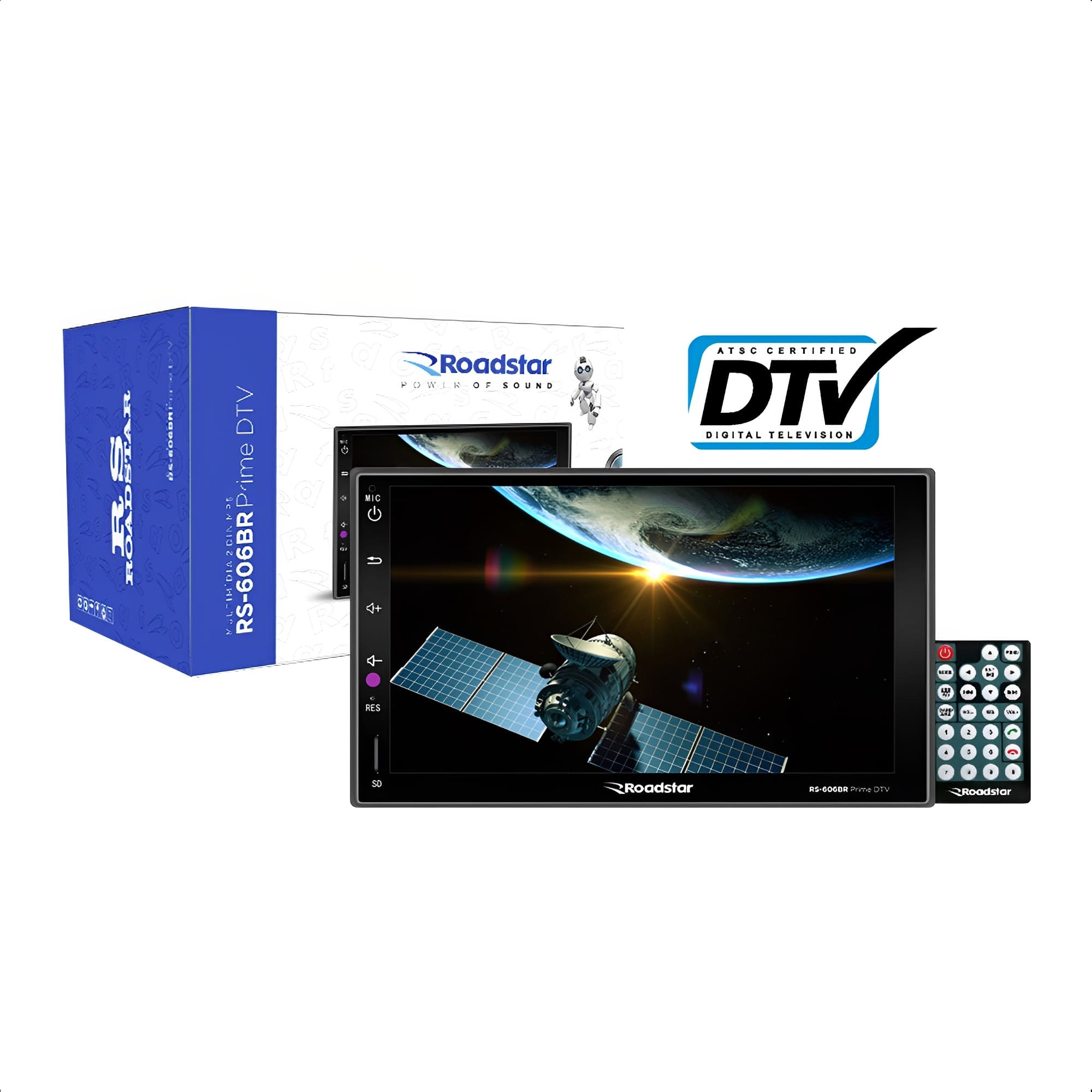 COMP Kit Multimídia Automotivo MP5 Roadstar - RS-606BR MI + Moldura HRV 2015 em diante + Interface + Câmera + Chicotes