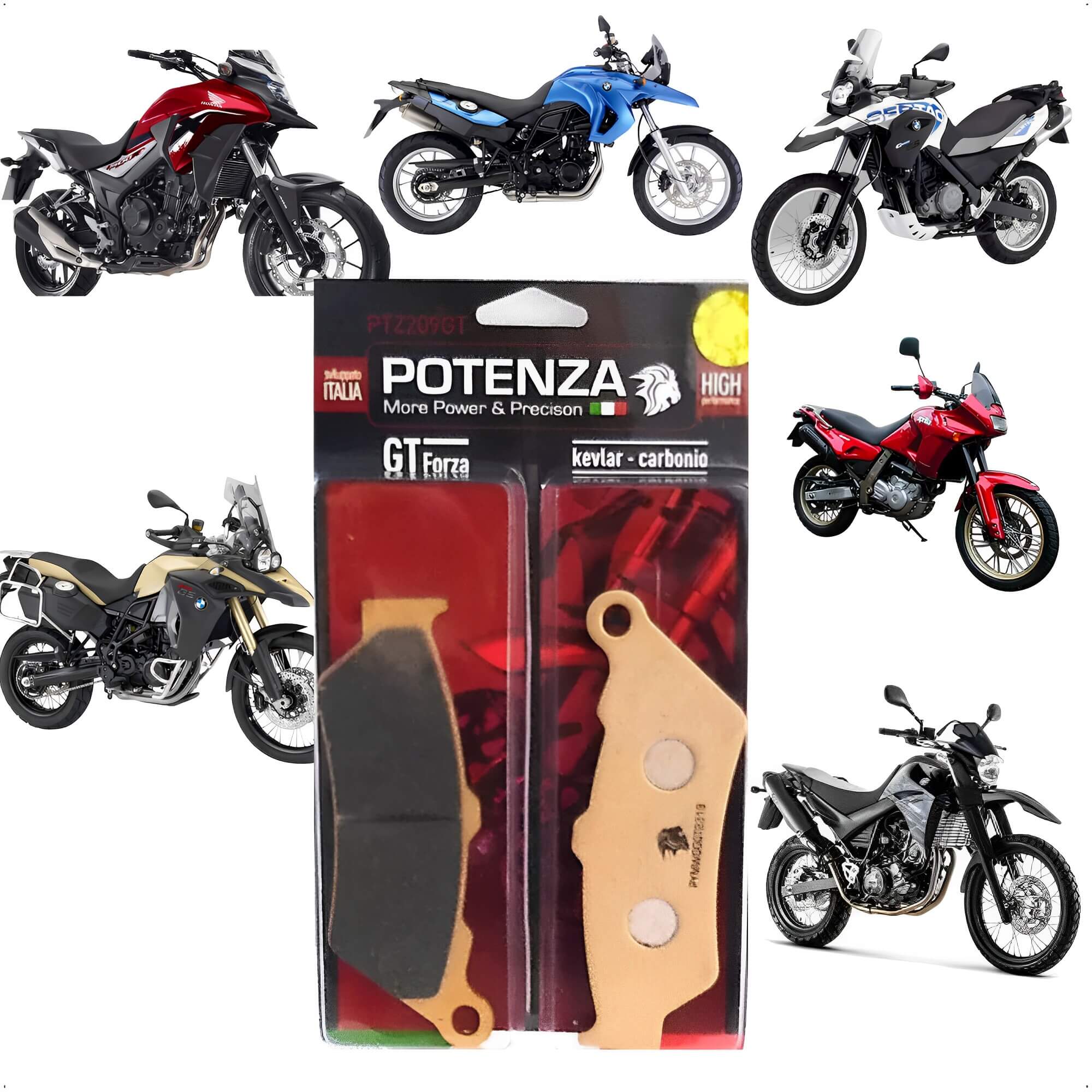 Pastilha De Freio Dianteira CB500 CB500S XT660R Potenza GT Metalica WD958