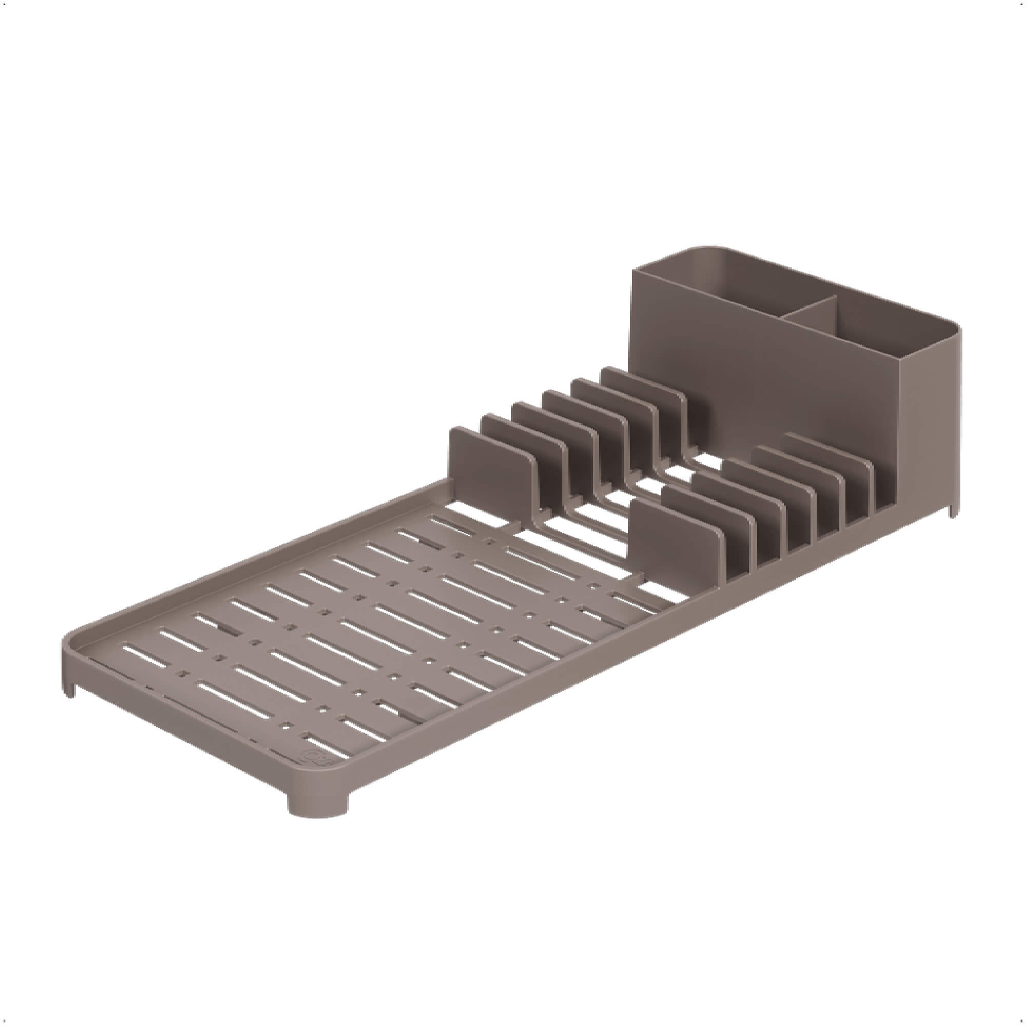 Kit Organize Sua Pia Single Coza 4 Peças Cinza Brinox - 99311/1126