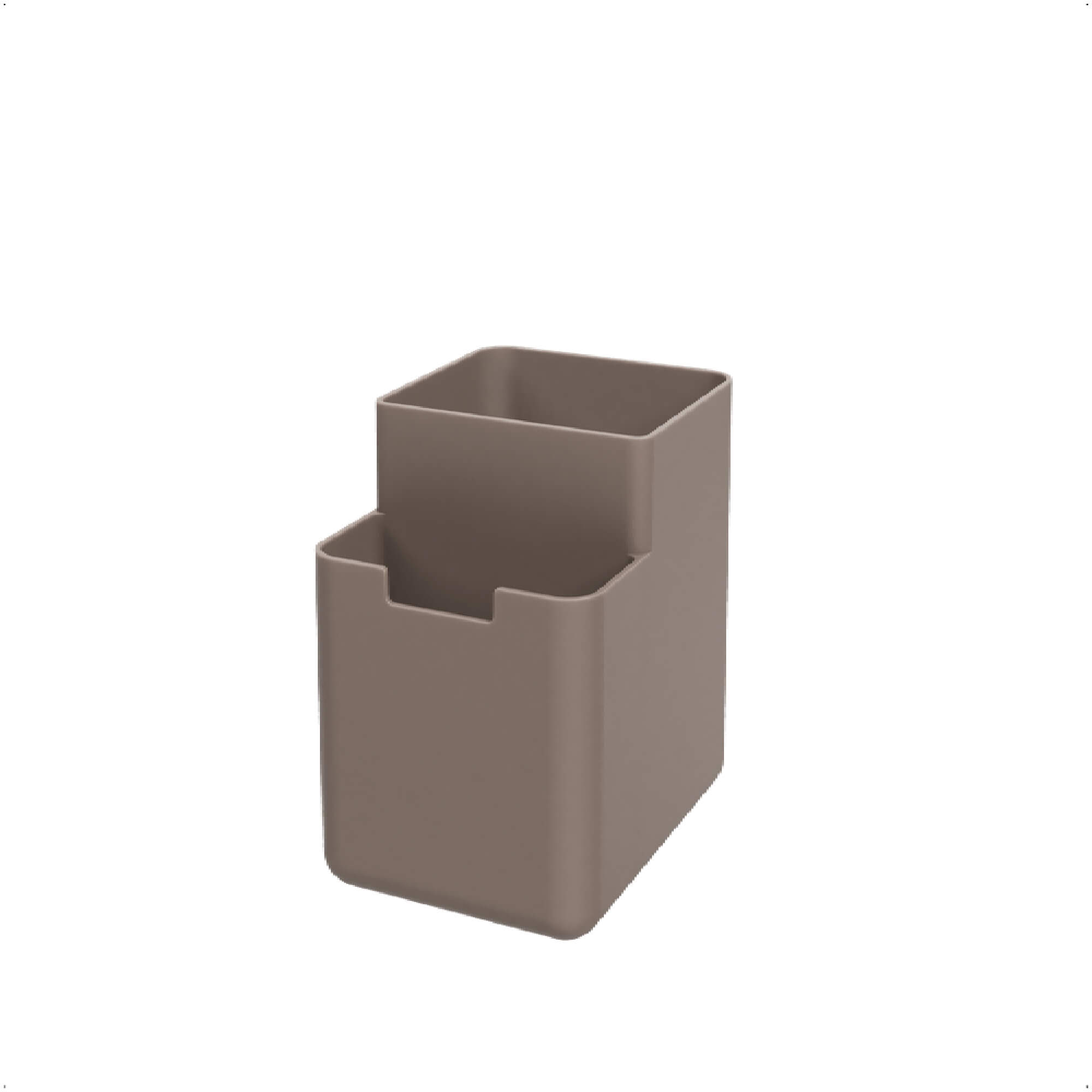 Kit Organize Sua Pia Single Coza 4 Peças Cinza Brinox - 99311/1126
