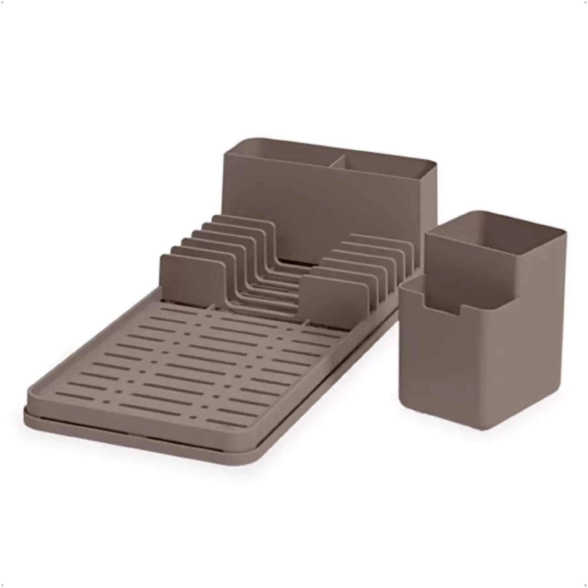 Kit Organize Sua Pia Single Coza 4 Peças Cinza Brinox - 99311/1126