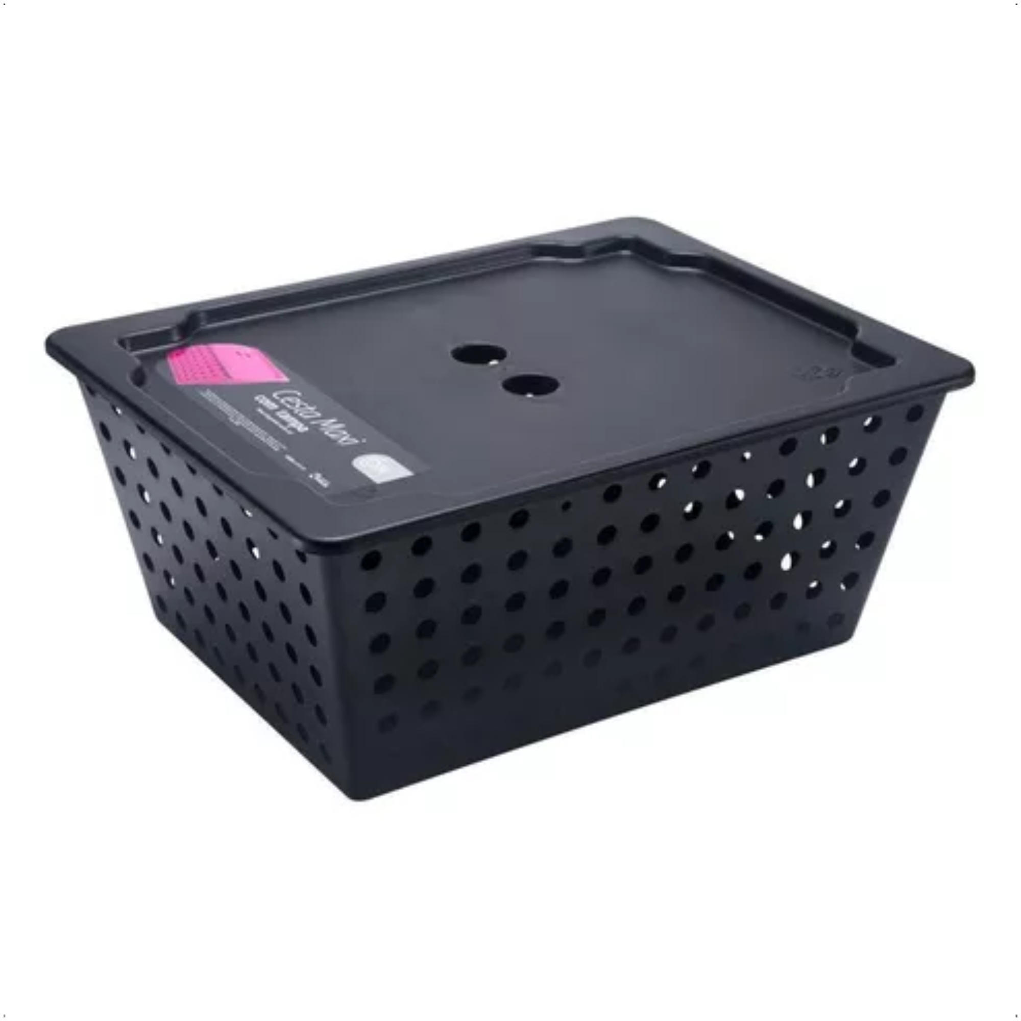 Kit Cesta Organizadoras One 3 Peças Preto Coza Brinox - 99360/2008