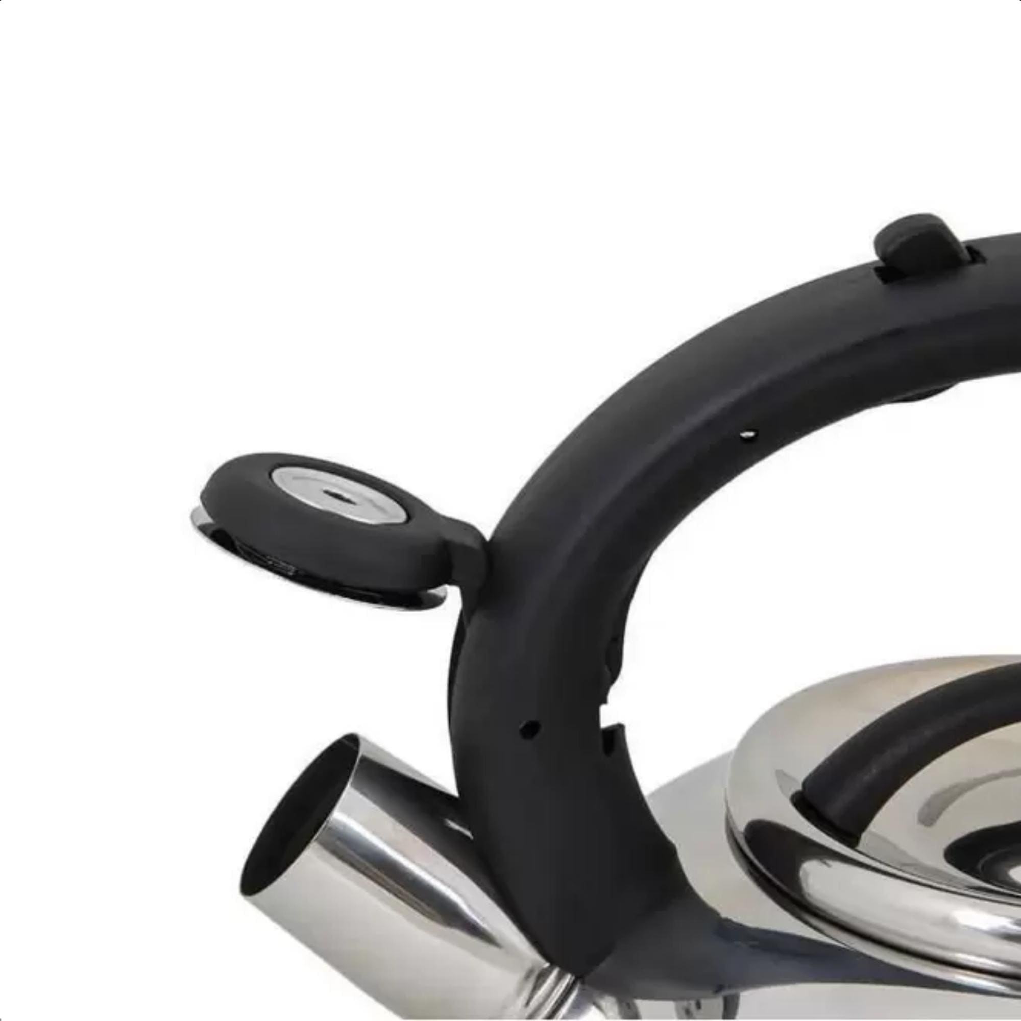 Chaleira 2,7L Apito Inox para Fogão a Gás Vitrocerâmico Elétrico Por Indução Brinox - 4875/100
