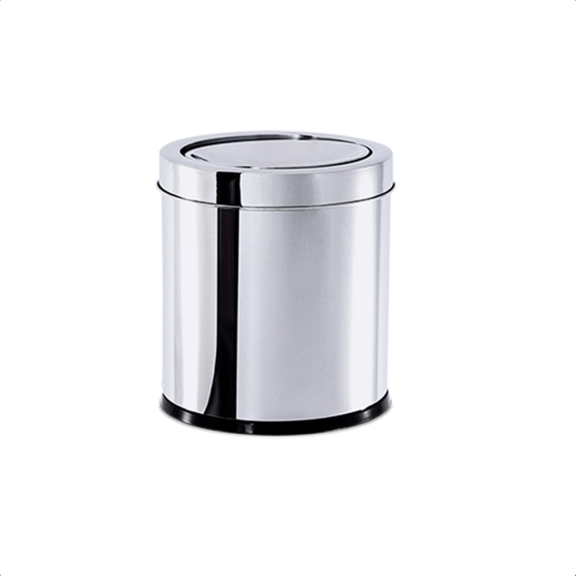 Lixeira Inox Decorline 5,4L com Tampa Basculante 20cm de Altura Brinox - 3032/202