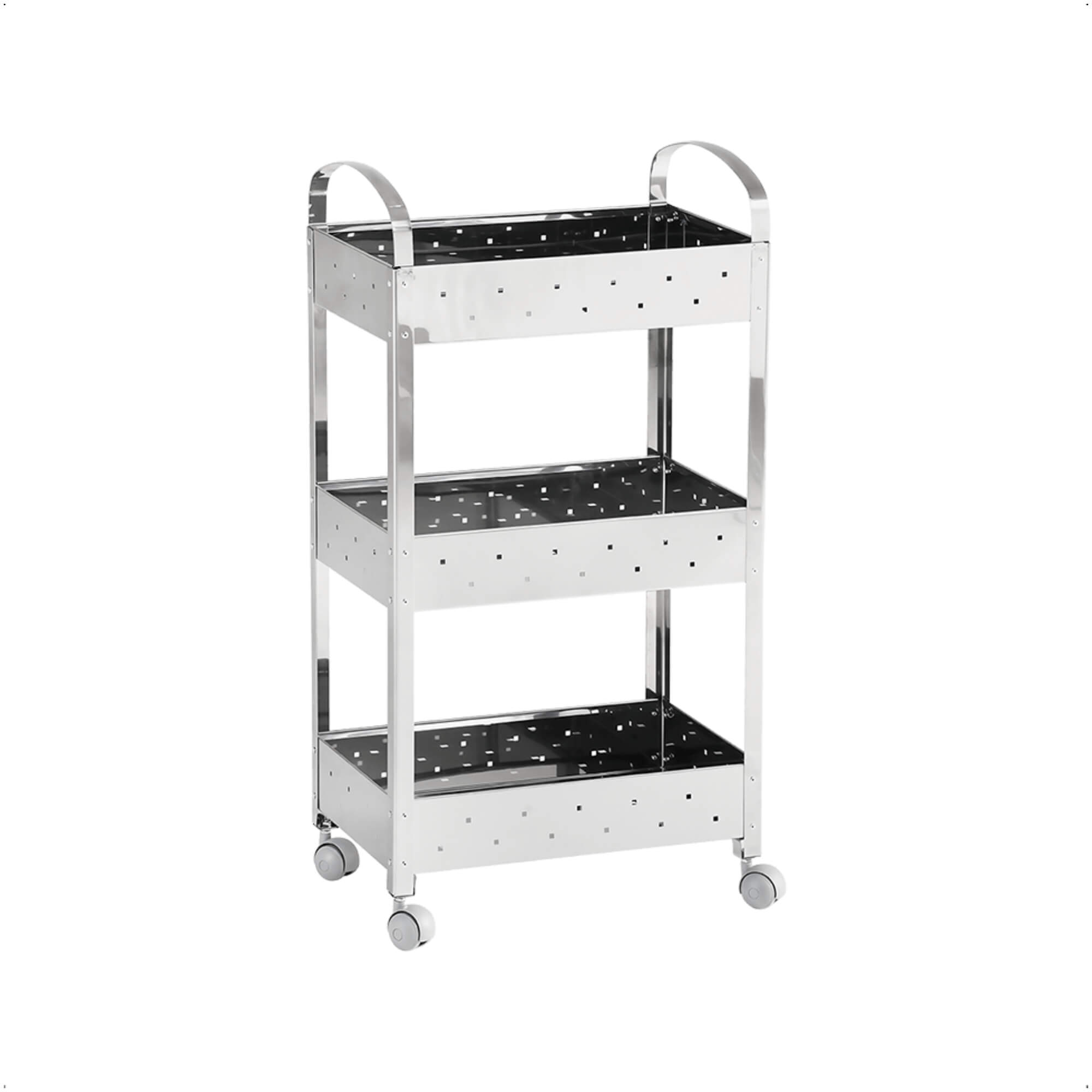 Carrinho Organizador Inox Suprema 40x28x77cm Brinox - 2098/499