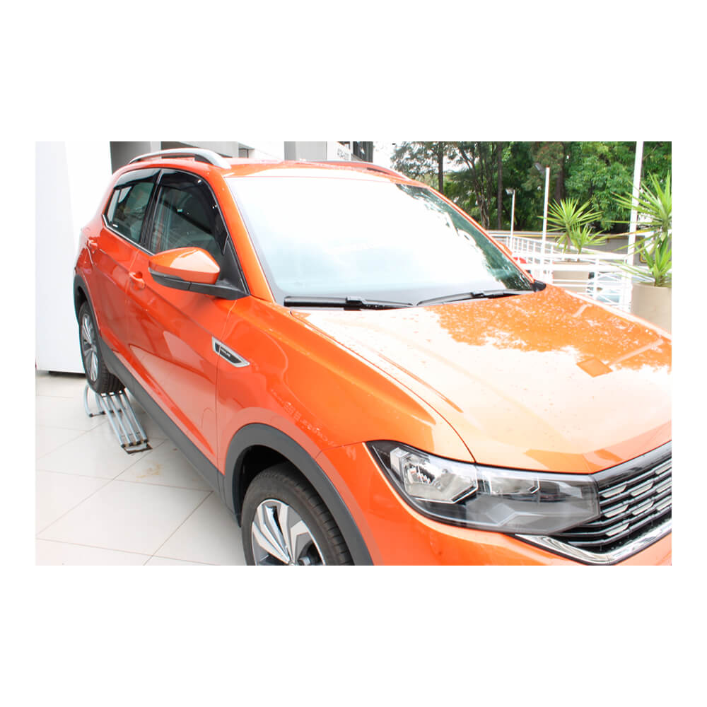 Calha De Chuva Defletor Tg Poli Vários Modelos Modelo do Carro:T-Cross 2019 4 Portas em diante