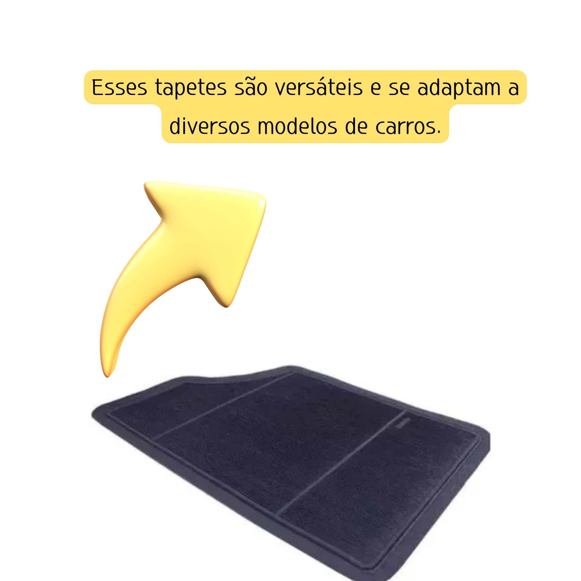 Tapete Universal Serie DN 02 (KIT 4 PEÇAS) Preto Tapete Traseiros ,Tapetes Dianteiro