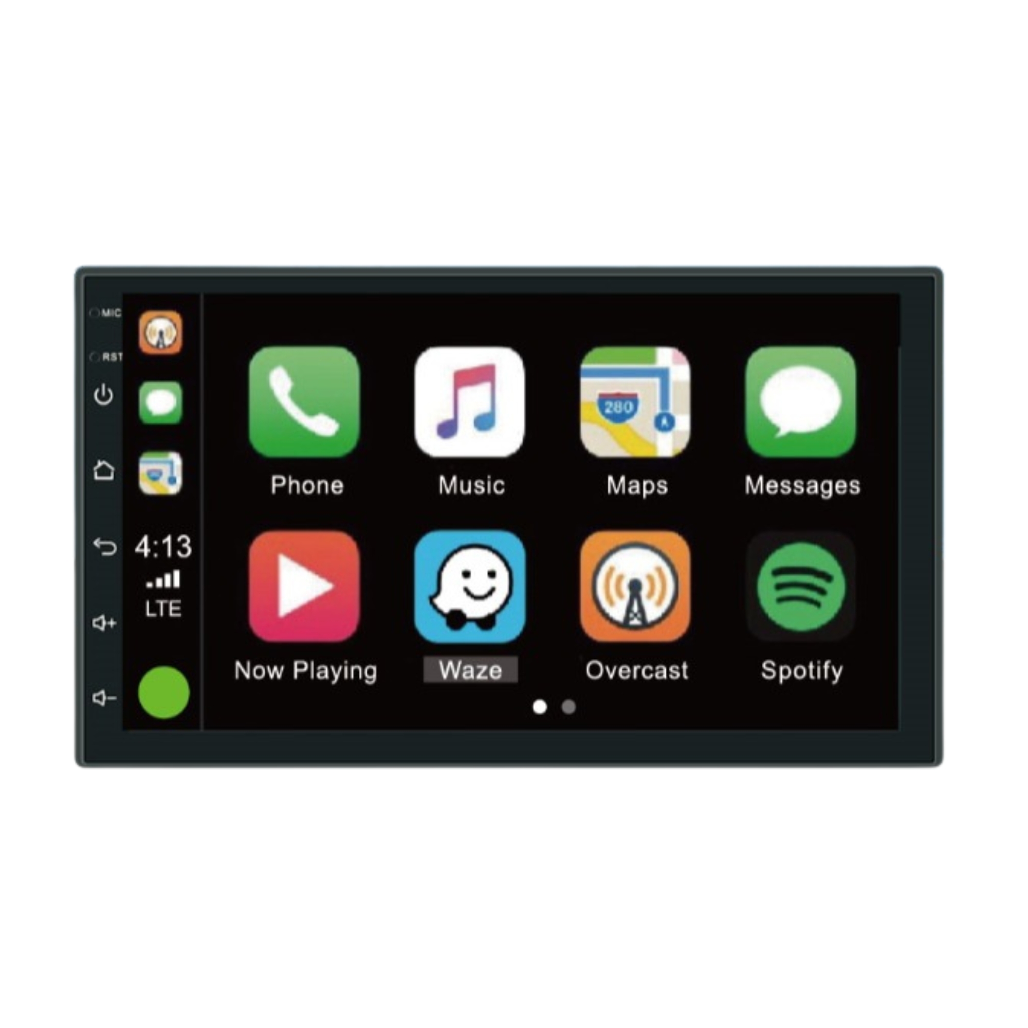 Central Multimídia 2 Din Android 12 Tela IPS 7 Pol. HT-6023CA MP5 Bluetooth Android Auto