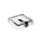 Conjunto para Banheiro Cube 3 Peças Cristal Saboneteira Porta escova de dentes Brinox - 99357/2009