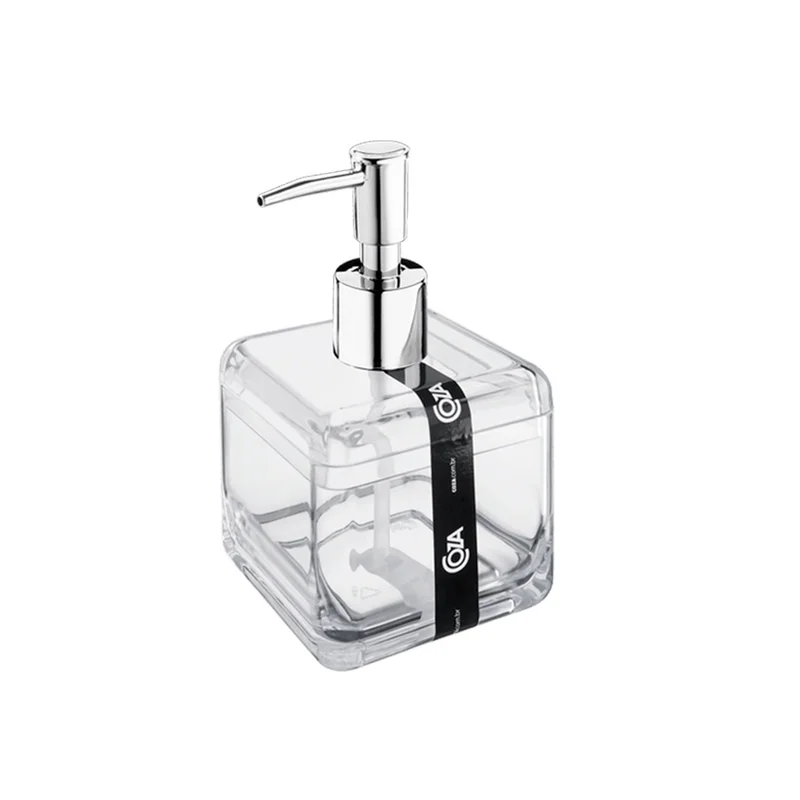 Conjunto para Banheiro Cube 3 Peças Cristal Saboneteira Porta escova de dentes Brinox - 99357/2009