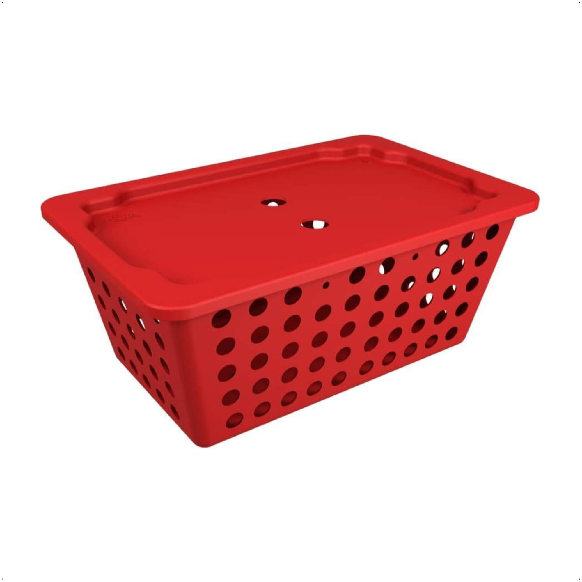 Kit Cesta com tampa One 3 Peças Vermelho Bold Coza - 99360/2465