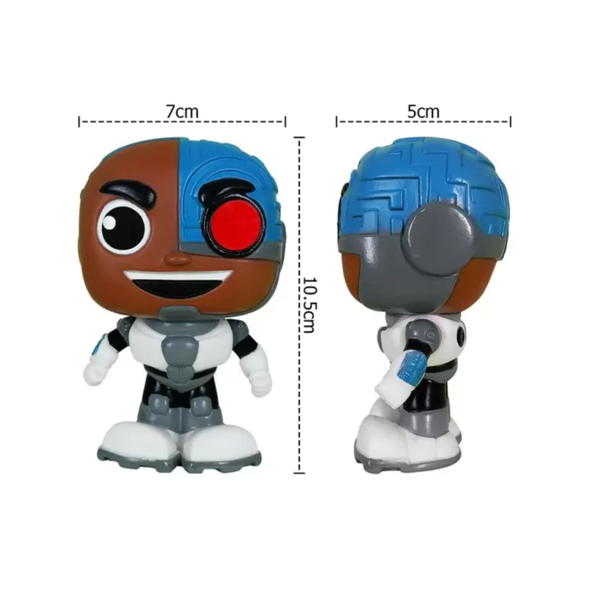 Fandom Box Cyborg Jovens Titãs Boneco Colecionável 11 cm Material Vinil Atóxico Líder 3238