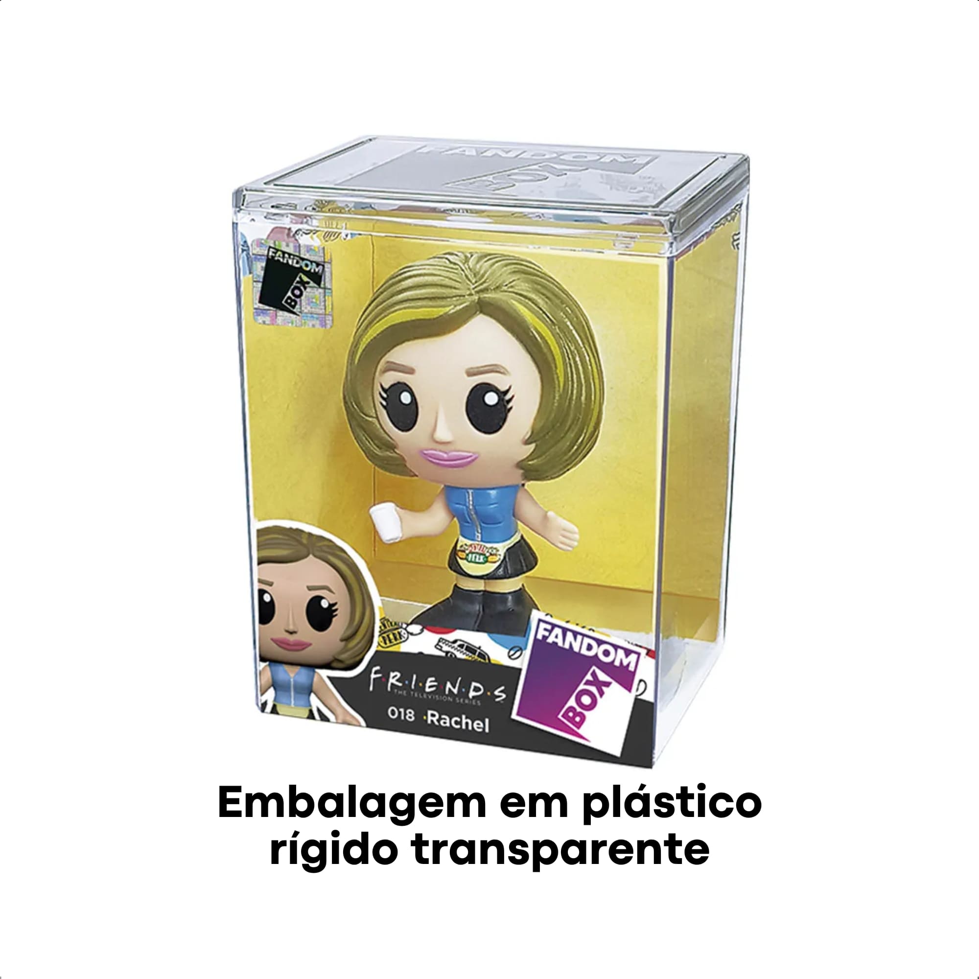Fandom Box Rachel Friends Boneca Colecionável 11,5 cm Material Vinil Atóxico - Líder 3263