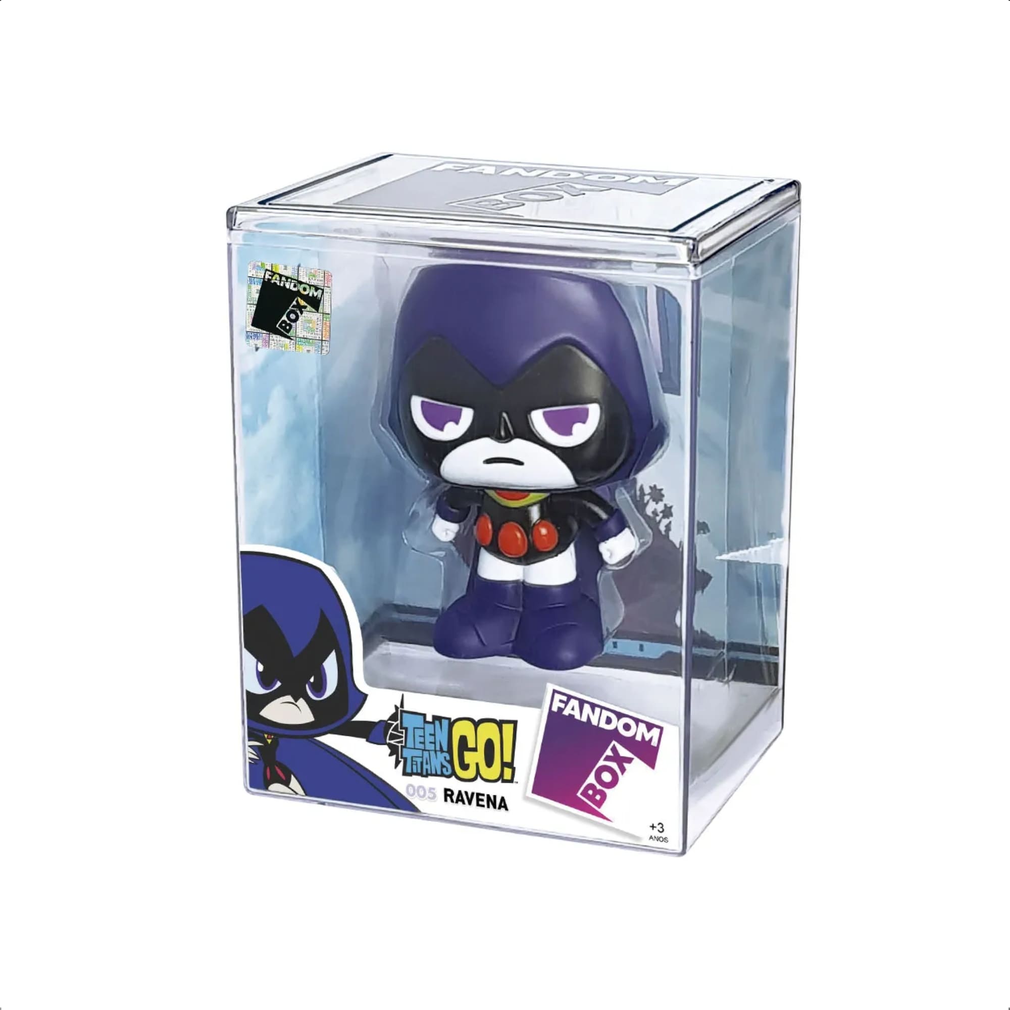 Fandom Box Ravena Jovens Titãs Boneca Colecionável 11cm Material Vinil Atóxico - Líder 3239